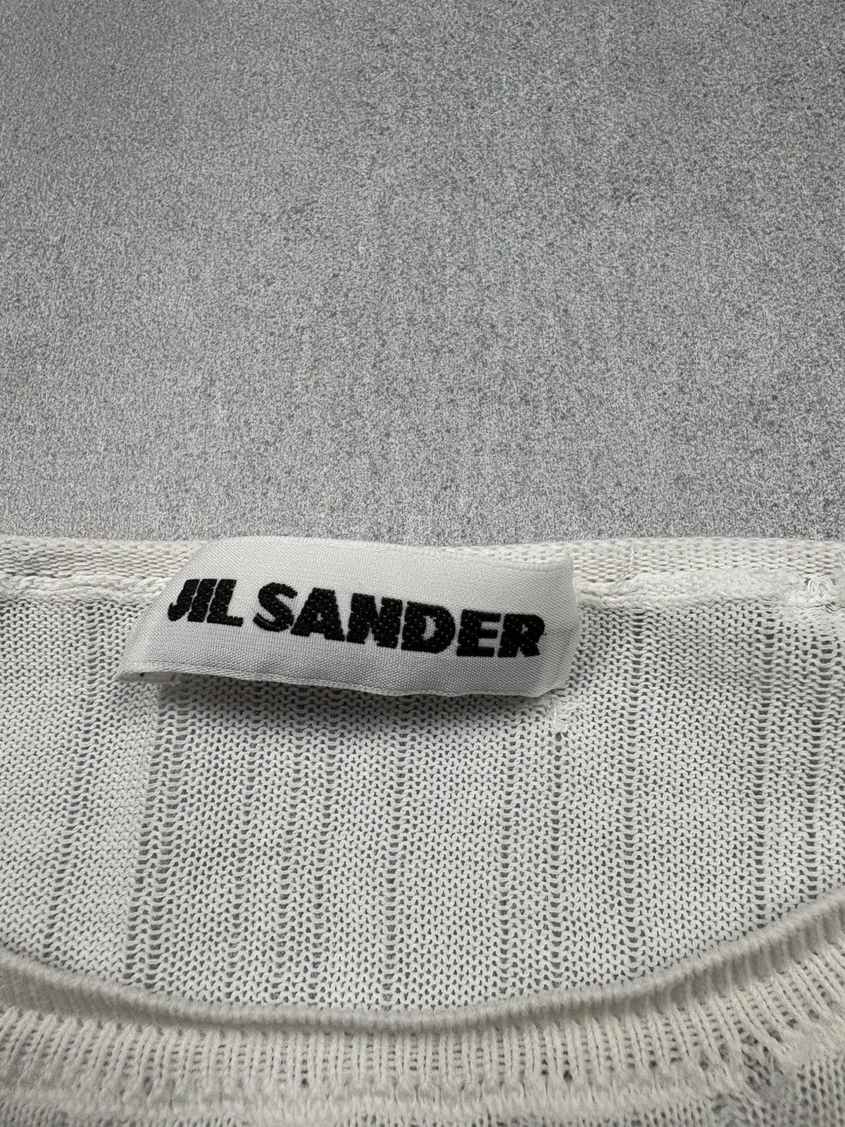 Jil Sander Jil Sander Archive Knit Panel Minimalist Tee Italy 2000s Y2K Size M / US 6-8 / IT 42-44 - 15 Thumbnail