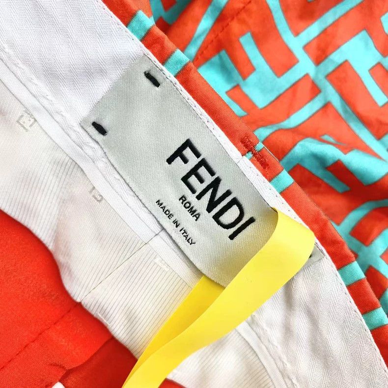 Fendi Fendi Double F full-print casual shorts Size US 38 / EU 54 - 4 Thumbnail