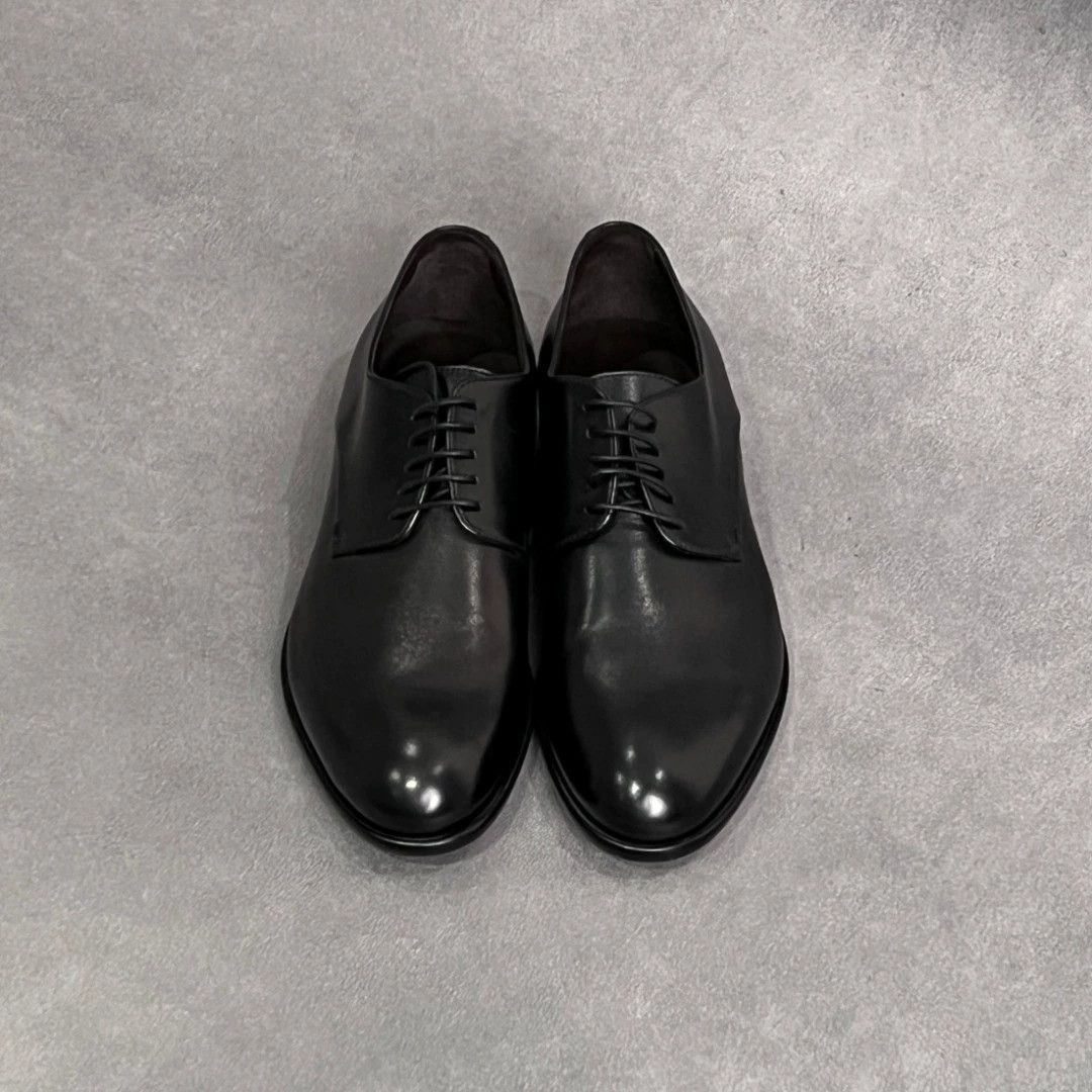 Hugo Boss HUGO BOSS Black Leather Lace-Up Men's Dress Shoes Size US 7 / EU 40 - 1 Thumbnail