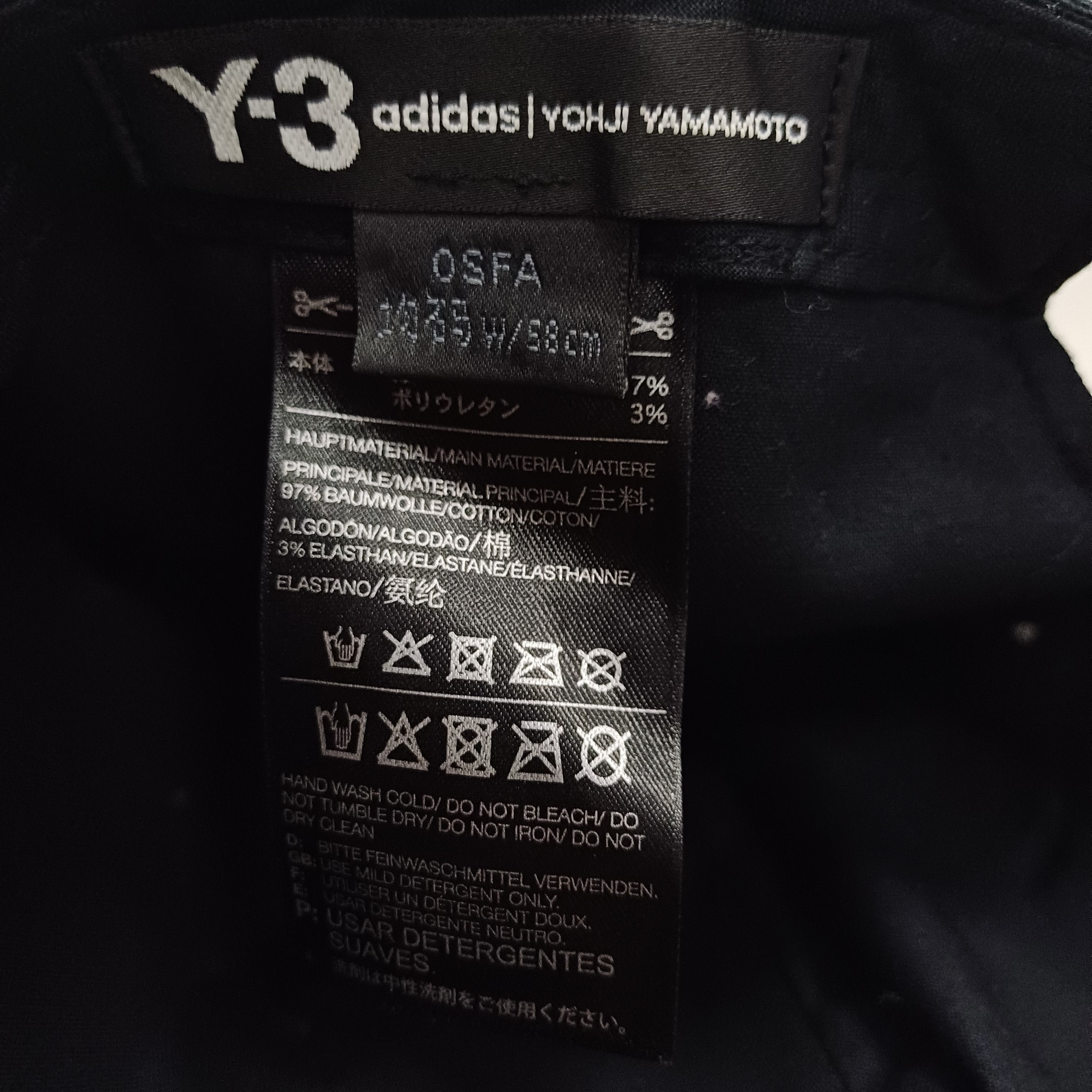 Adidas × Yohji Yamamoto Adidas Yohji Yamamoto Y3 Cap Size ONE SIZE - 6 Thumbnail