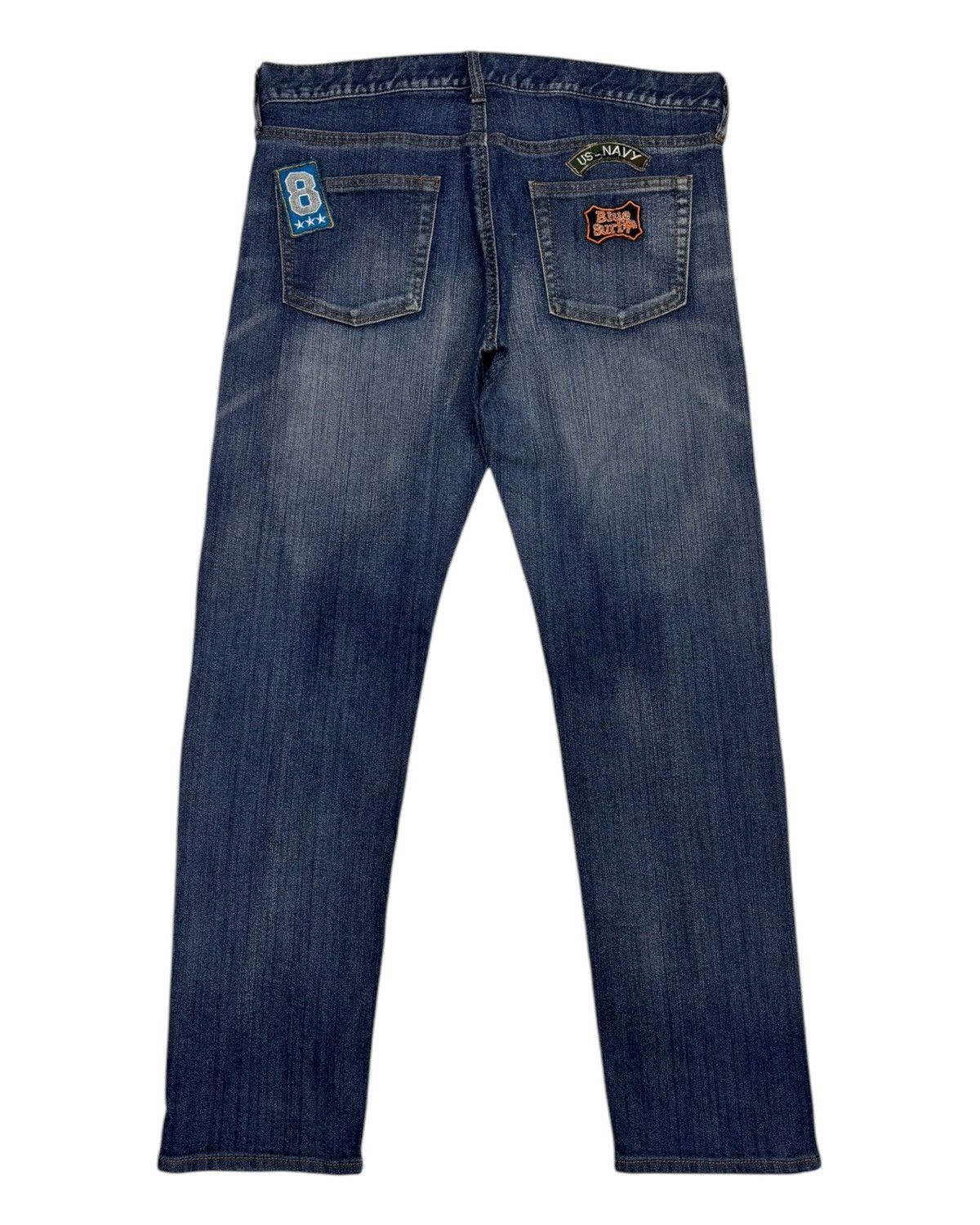 Hysteric Glamour Sorridere Japanese Brand Patchwork Sun Surf Blue Denim Jeans Size US 32 / EU 48 - 8 Thumbnail
