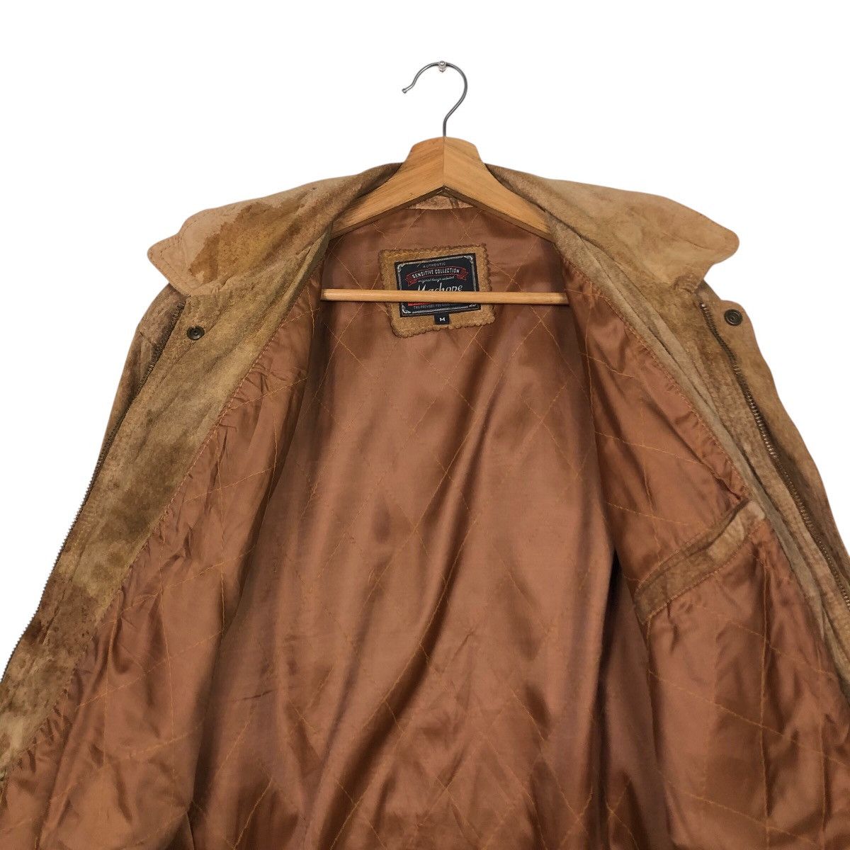 Japanese Brand 📌Vintage Chore Worker Leather Jacket Machope Issey Miyake Size US M / EU 48-50 / 2 - 15 Thumbnail