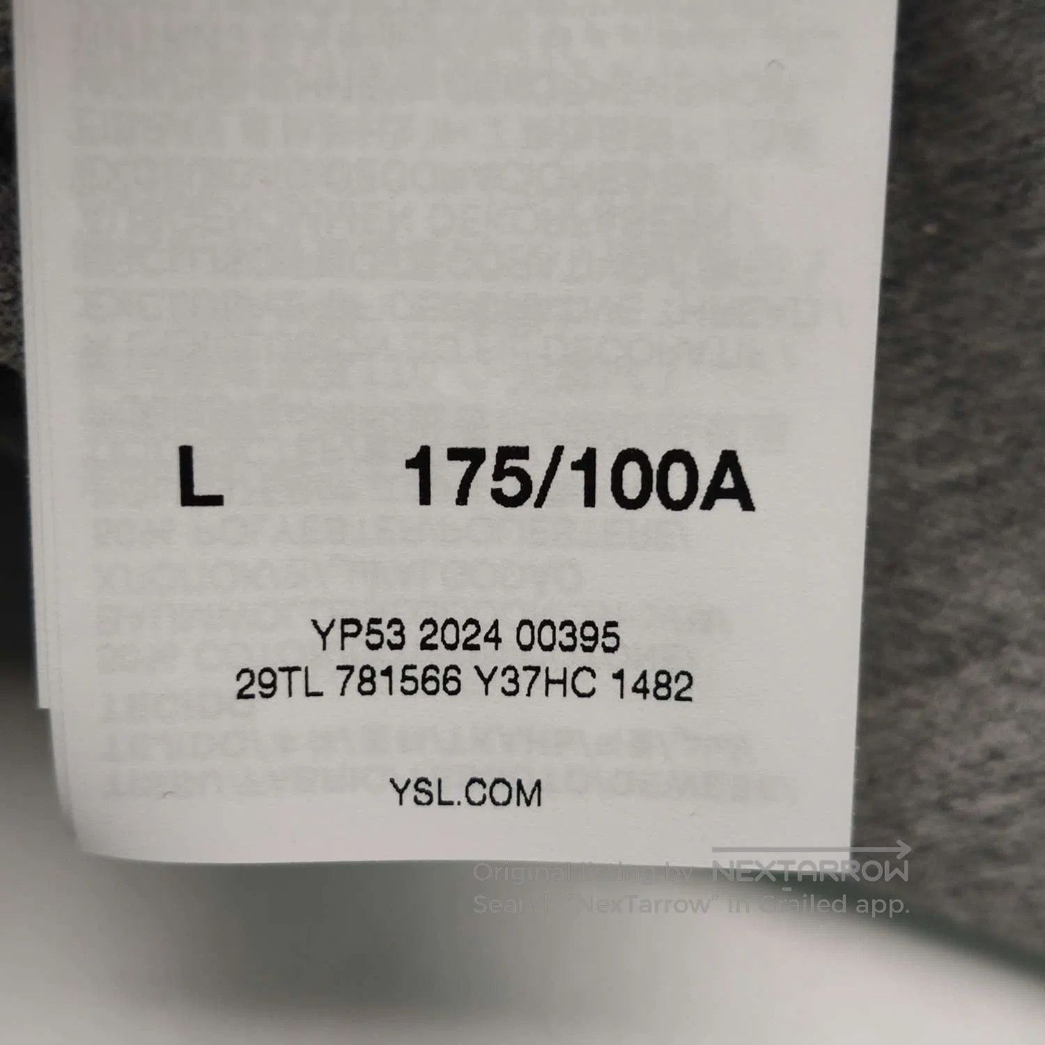 Saint Laurent Paris Saint Laurent YSL Logo Crewneck Short. Size US L / EU 52-54 / 3 - 6 Thumbnail
