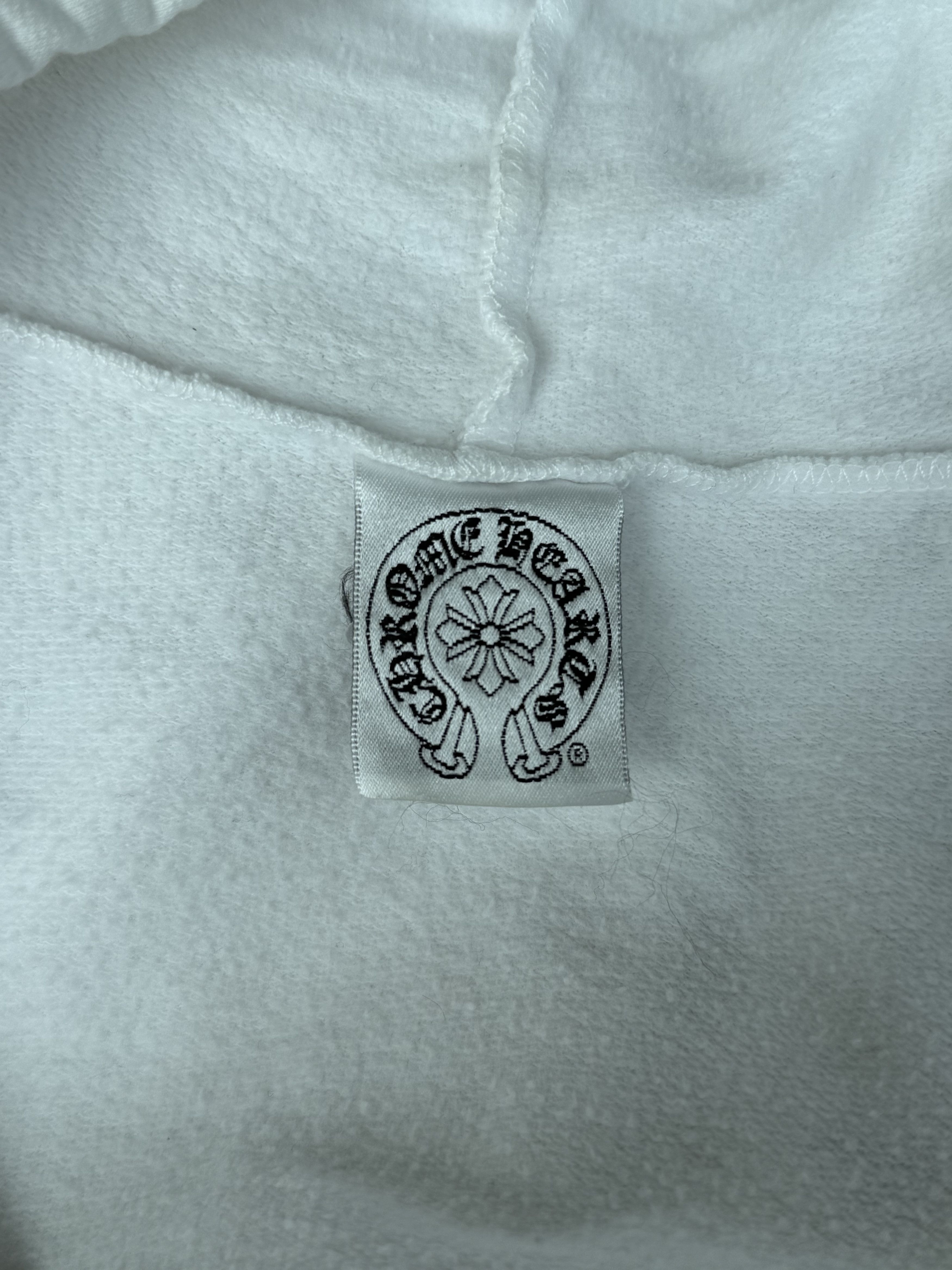 Chrome Hearts White & Black Rolling Stones Horseshoe Logo Zip Up Hoodie Size US S / EU 44-46 / 1 - 3 Thumbnail