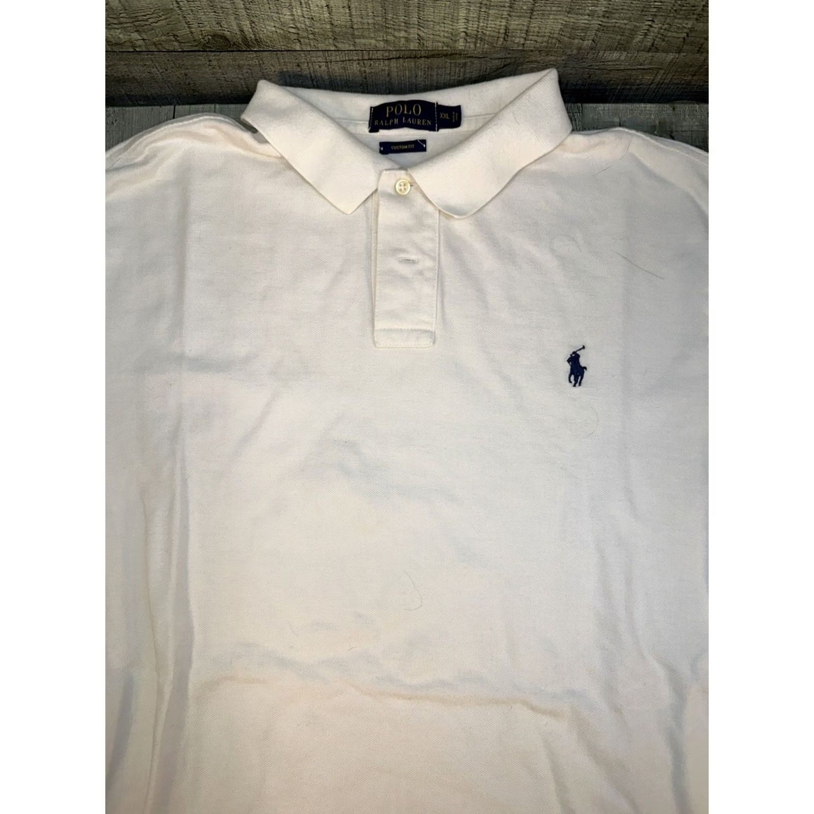 Polo Ralph Lauren VINTAGE Polo Ralph Lauren Shirt Mens 2XL White Knit Preppy Academic Minimal Size US XXL / EU 58 / 5 - 2 Thumbnail