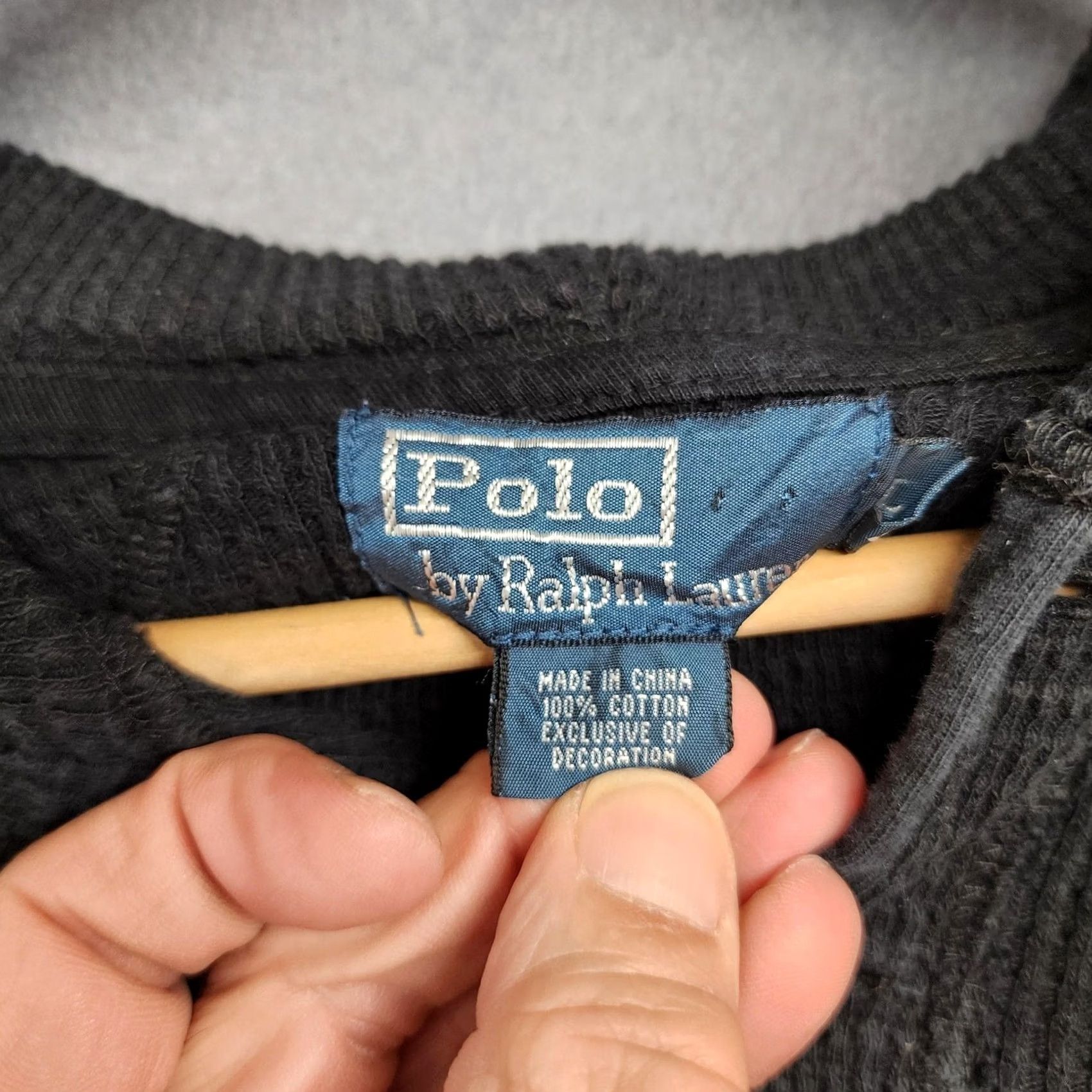 Polo Ralph Lauren Polo Ralph Lauren Hoodie Mens Large Black Waffle Thermal Henley Red Pony Logo Button Embroidered Logo Size US L / EU 52-54 / 3 - 3 Thumbnail