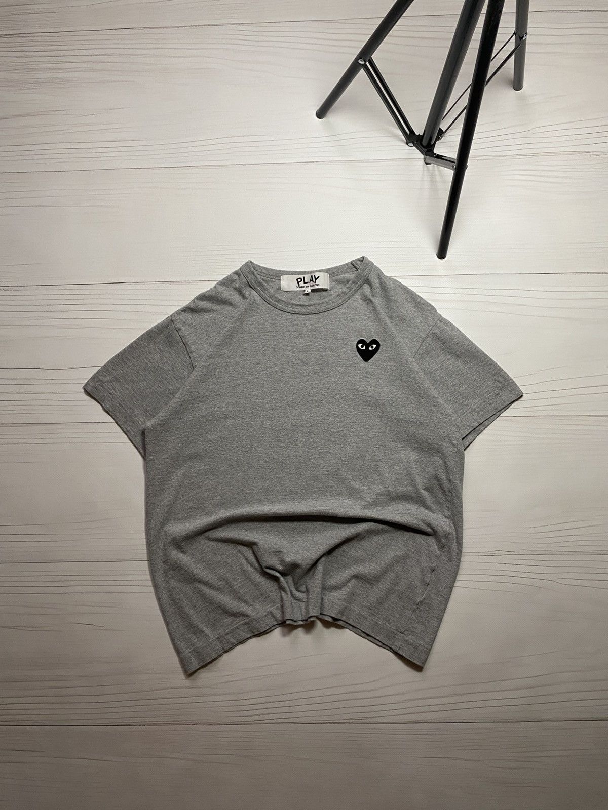 Comme des Garcons PLAY × Japanese Brand Comme Des Garcons Play embroidered logo box fit y2k t shirt Size US L / EU 52-54 / 3 - 1 Thumbnail