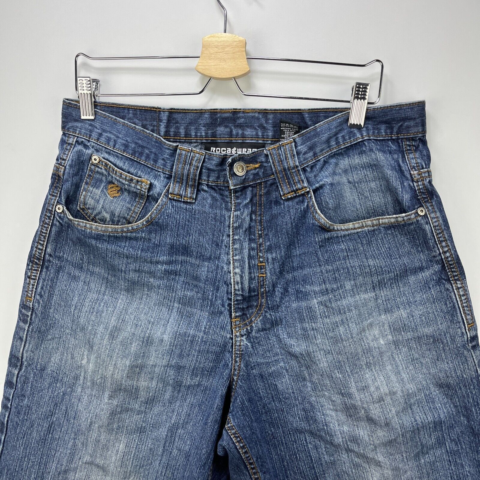 Rocawear × Vintage Vintage Y2K Rocawear Baggy Denim Jean Shorts 34 Hip Hop Size US 34 / EU 50 - 6 Thumbnail