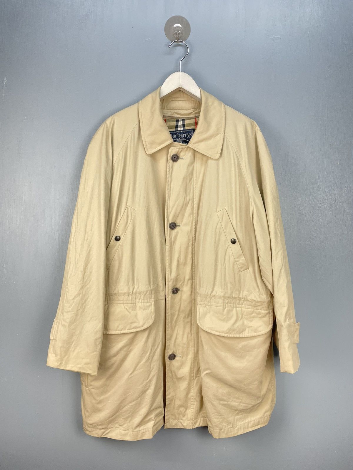Burberry × Vintage Vintage Burberrys Trench Coat Nova check Size US L / EU 52-54 / 3 - 1 Thumbnail