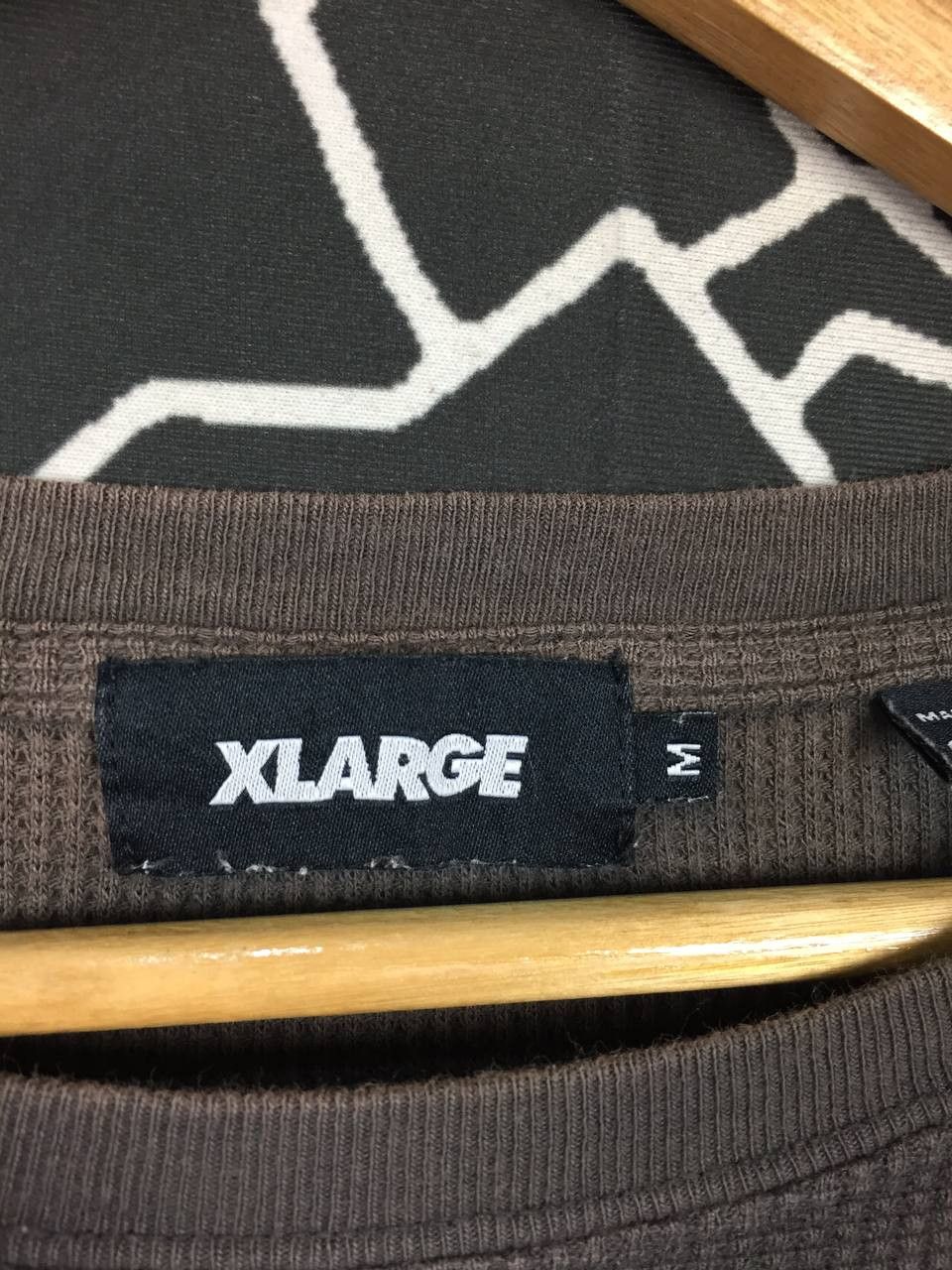 Vintage × Xlarge X-LARGE Brand OG Logo Streetwear Waffle Longsleeve Tee Size US M / EU 48-50 / 2 - 11 Thumbnail