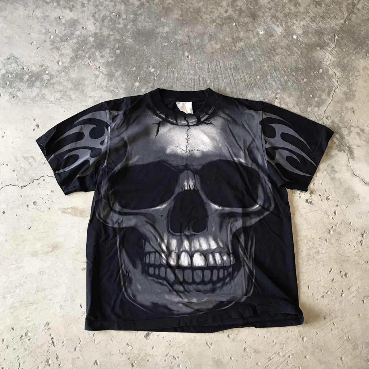 I WAS BORN TO LOVE MUSIC Bones Hip Hop Rap Tee Shirt Top Skull Street main image 0