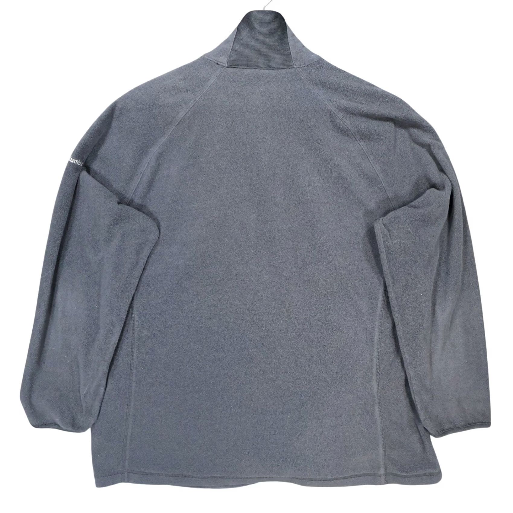 Vintage Columbia Womens 1X Charcoal Gray Fleece Pullover Top Quarter Zip Size XL / US 12-14 / IT 48-50 - 2 Thumbnail