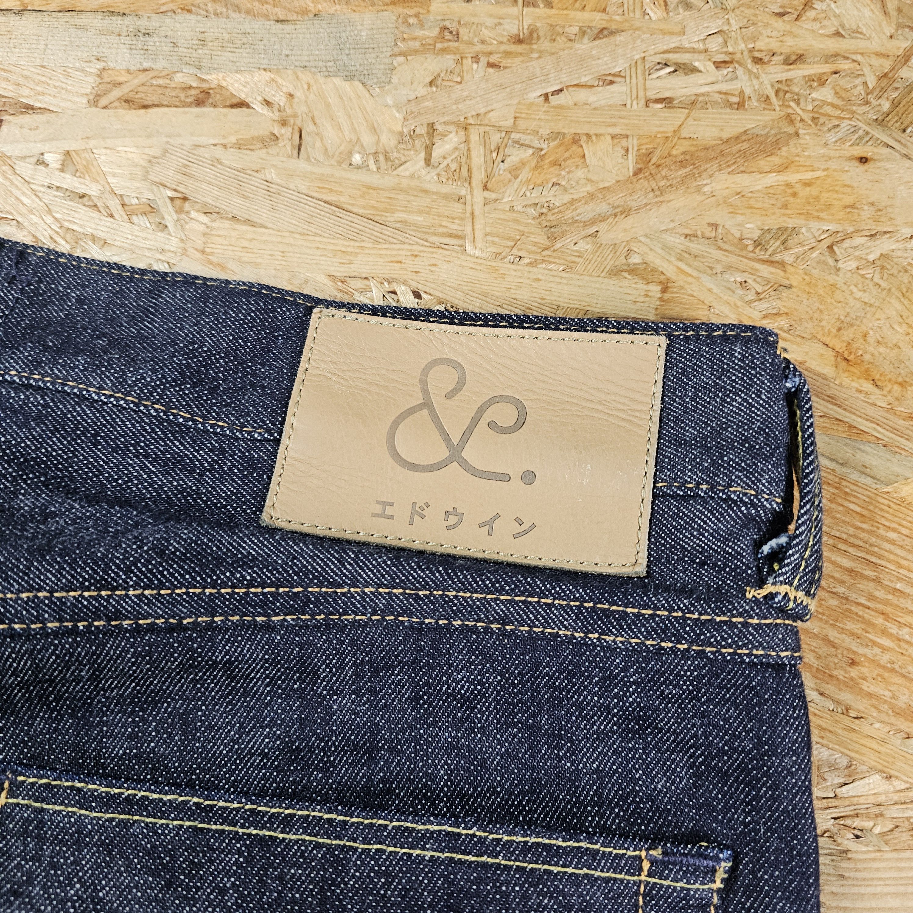 Edwin × Japanese Brand EDWIN Selvedge Denim Jeans Pants ED-55 PEGGS SON 32X32 Size US 31 - 5 Thumbnail