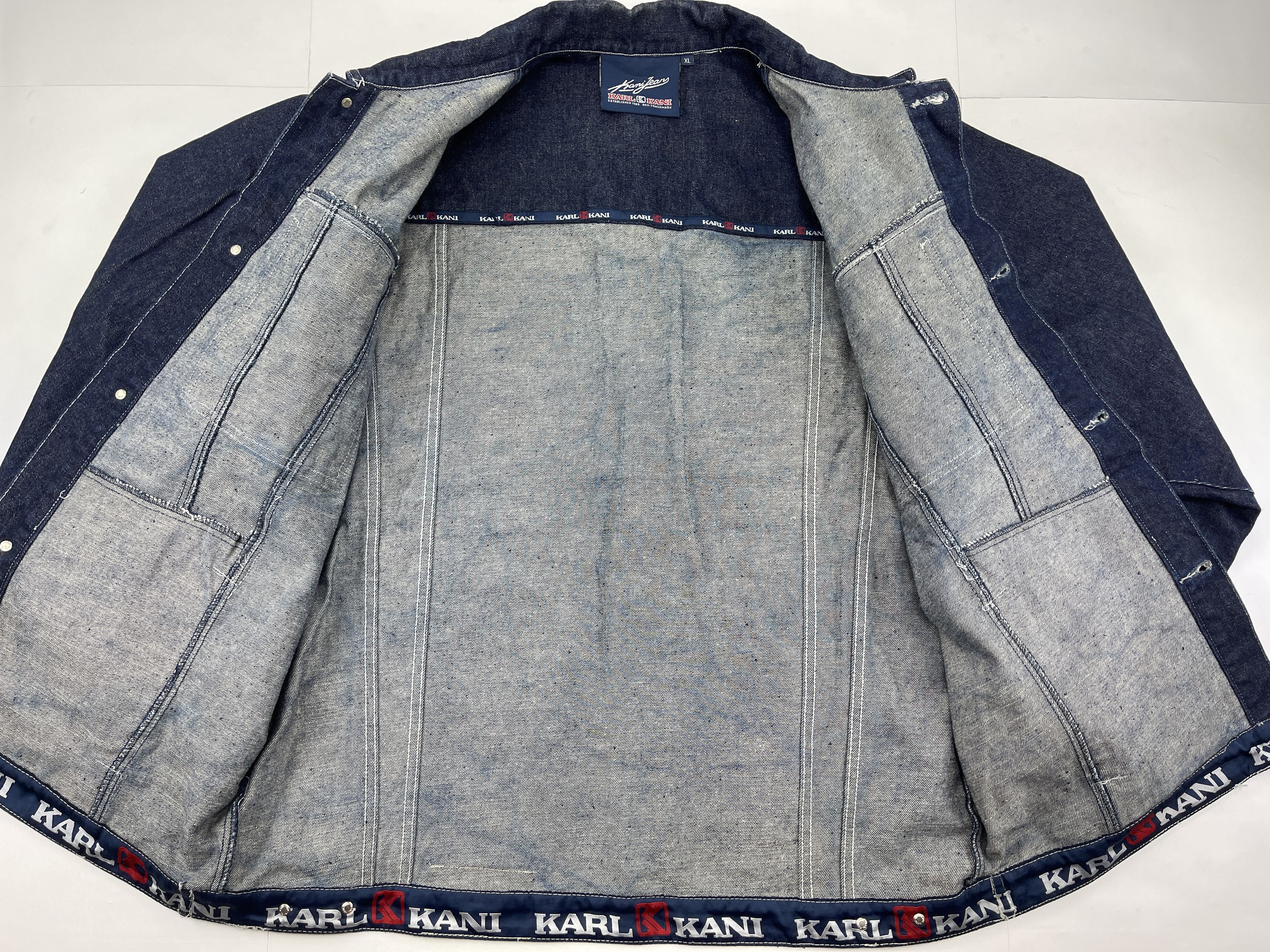 Karl Kani Karl Kani jacket, blue, vintage Kani denim jacket, 90s XL Size US XL / EU 56 / 4 - 12 Thumbnail