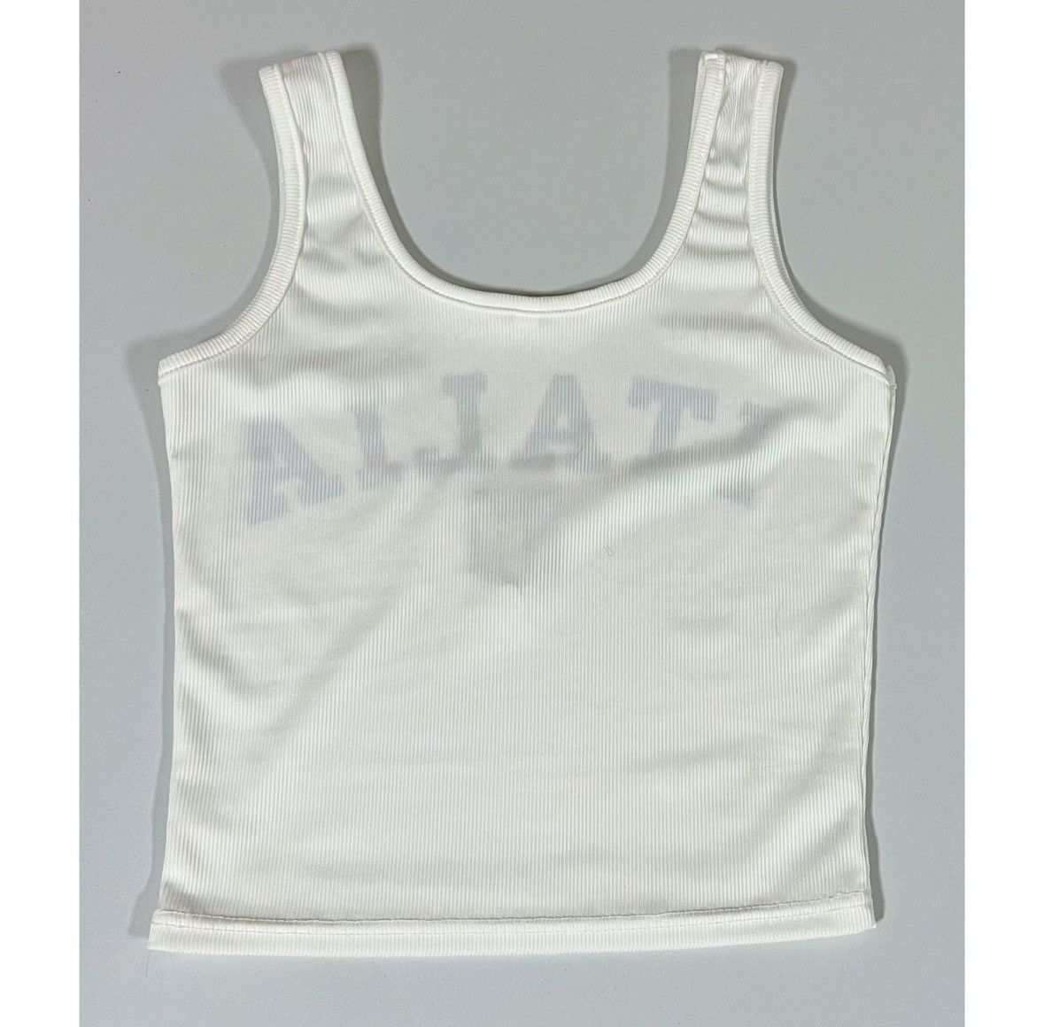 Vintage White ‘Italia’ Italy Italian Flag Tank Top T-Shirt Size S 🇮🇹✨ Size S / US 4 / IT 40 - 3 Thumbnail