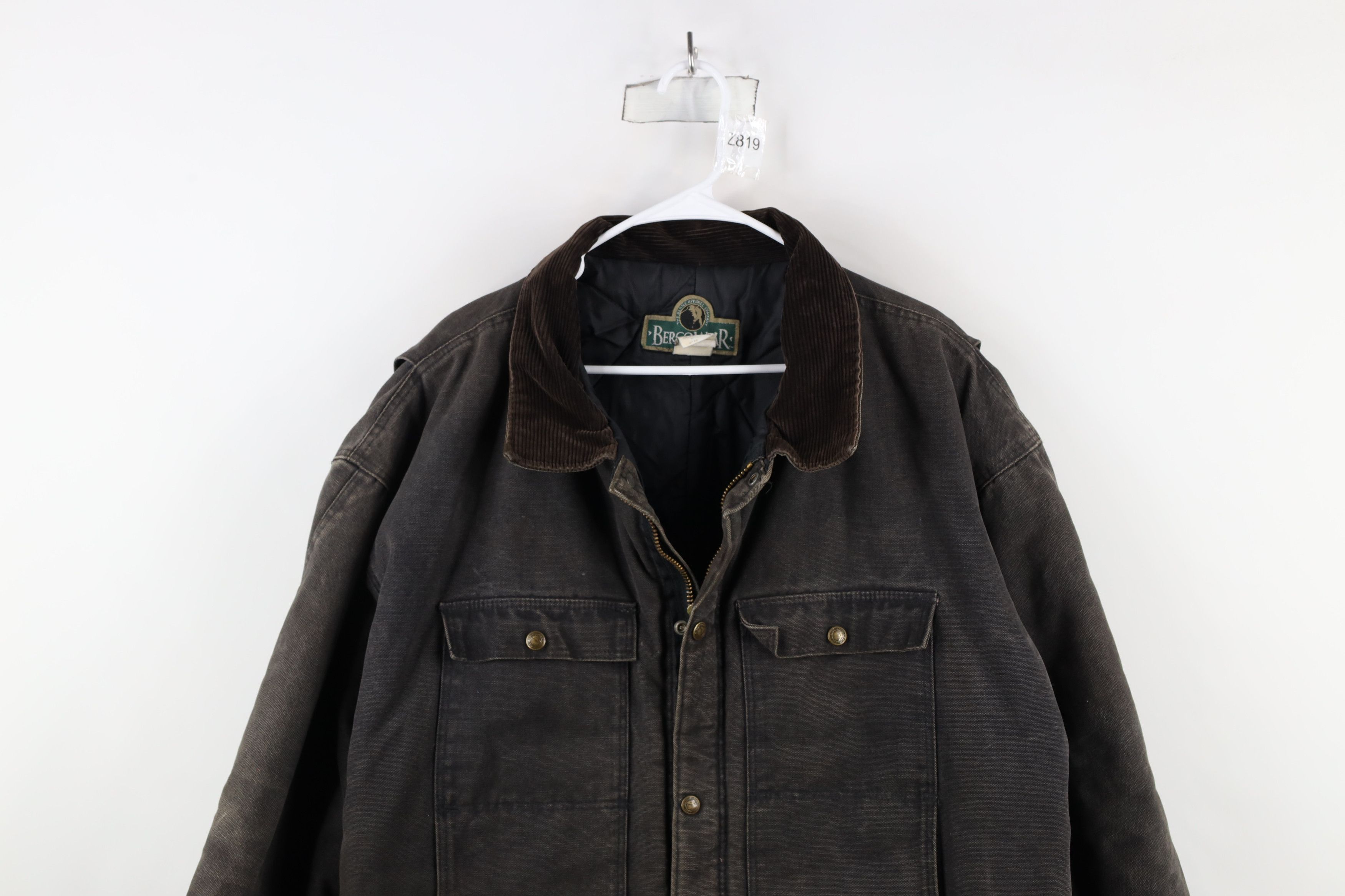 Vintage Vintage 90s Streetwear Quilted Canvas Chore Barn Jacket USA Size US XXL / EU 58 / 5 - 2 Thumbnail