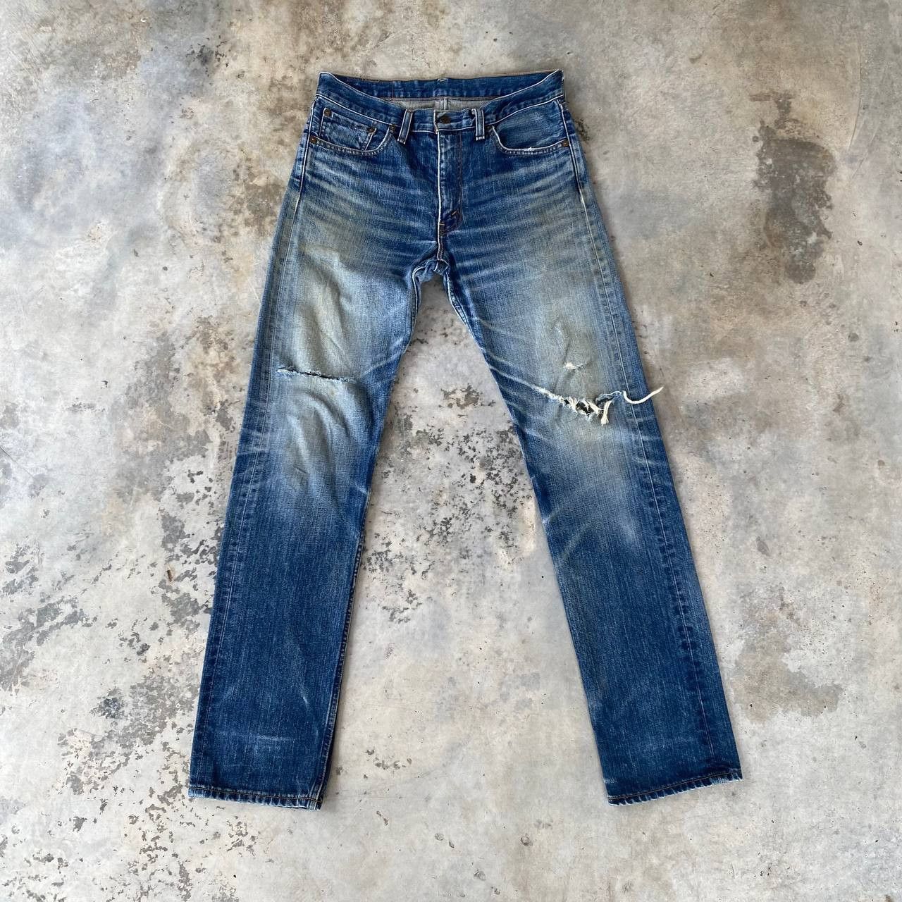 Levi's VINTAGE LEVIS 505 JAPAN DISTRESSED DENIM W32X33 Size US 32 / EU 48 - 11 Thumbnail