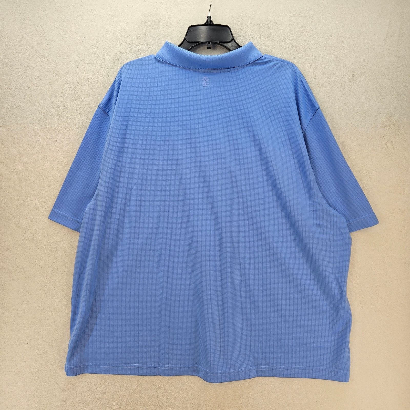 Izod IZOD MEN'S XXL GRID POLO SHIRT RIVIERA BLUE UPF15 COOLING Size US XXL / EU 58 / 5 - 6 Thumbnail