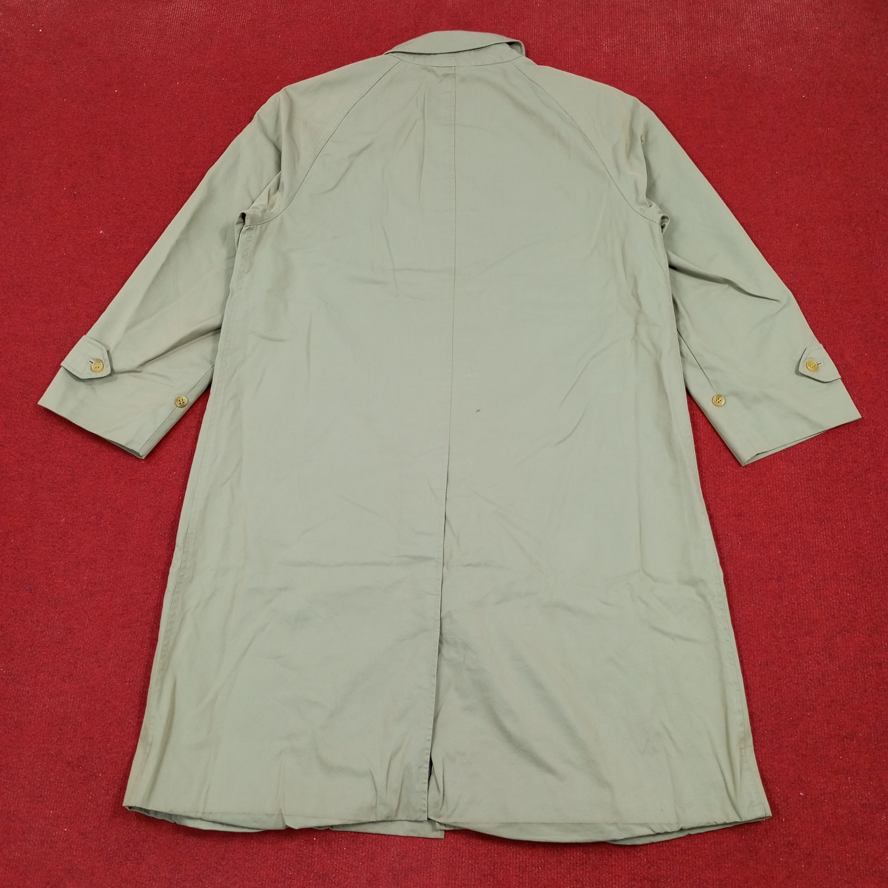 Burberry × Vintage Burberrys Fashion Brand Trench Coat Jacket Size US L / EU 52-54 / 3 - 3 Thumbnail