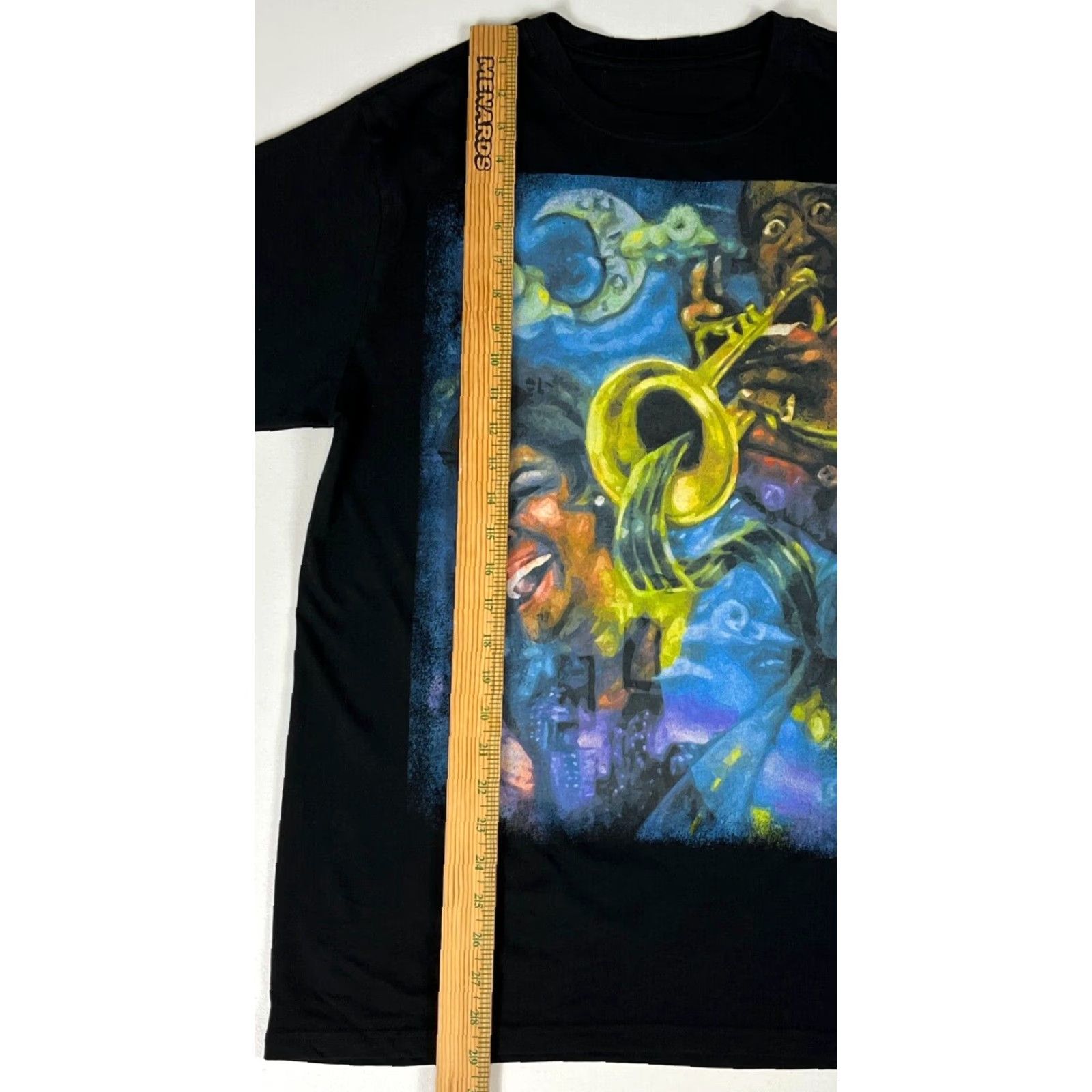 Vintage Unbranded T-Shirt Mens Unisex Adults Short Sleeve Crew Neck Musical Hangover Black M Cotton Graphic Print Vintage Artisian Size US M / EU 48-50 / 2 - 5 Thumbnail