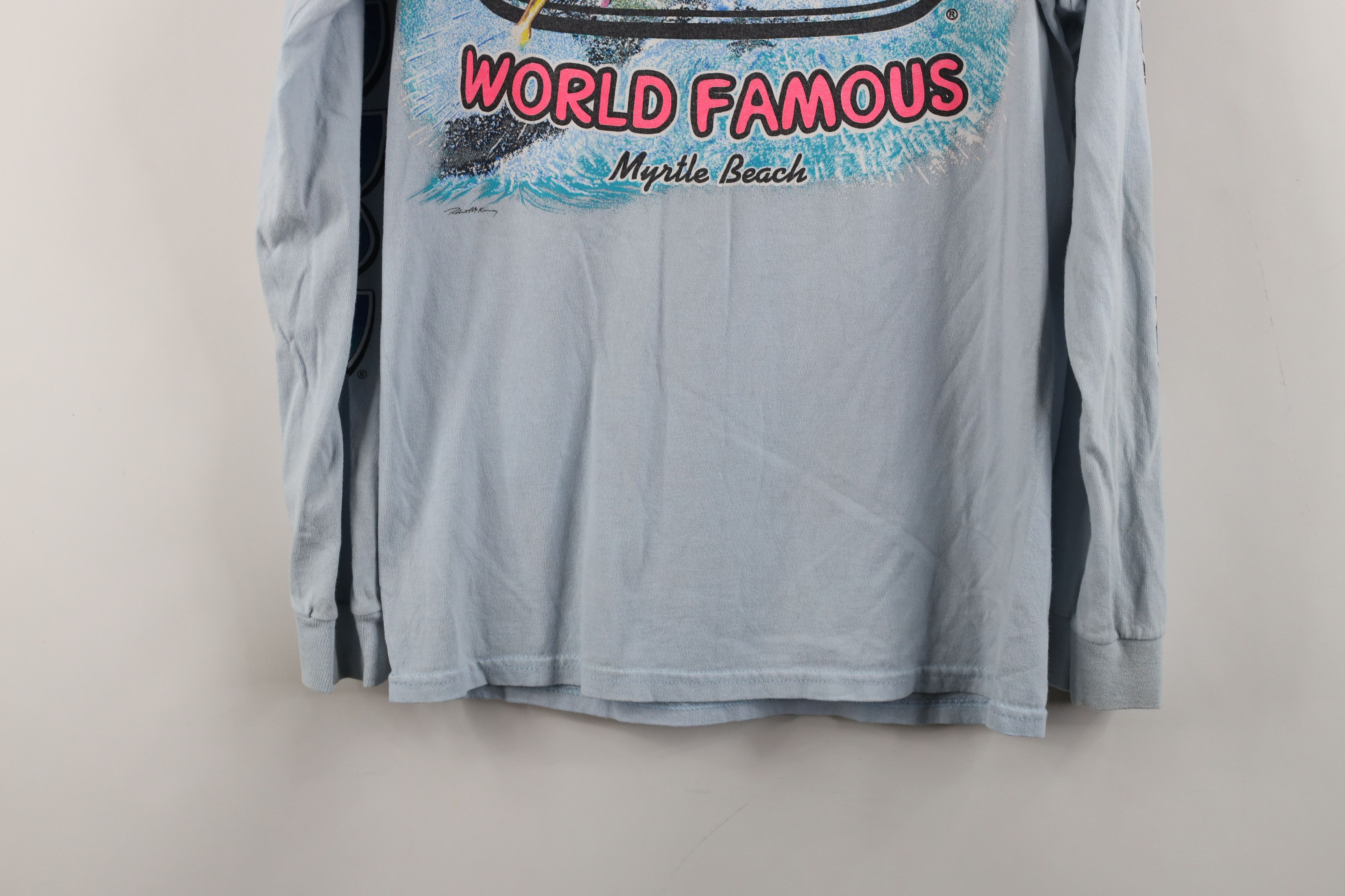 Vintage Vintage 90s Y2K Ron Jon Surf Shop Long Sleeve T-Shirt Blue Size US S / EU 44-46 / 1 - 15 Thumbnail