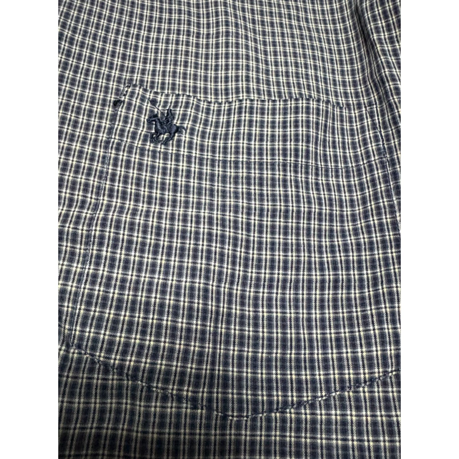 Vintage Kights Sports Wear Button Down Shirt Mens Small Blue Plaid Short Sleeve Pocket Shirt Size US S / EU 44-46 / 1 - 4 Thumbnail