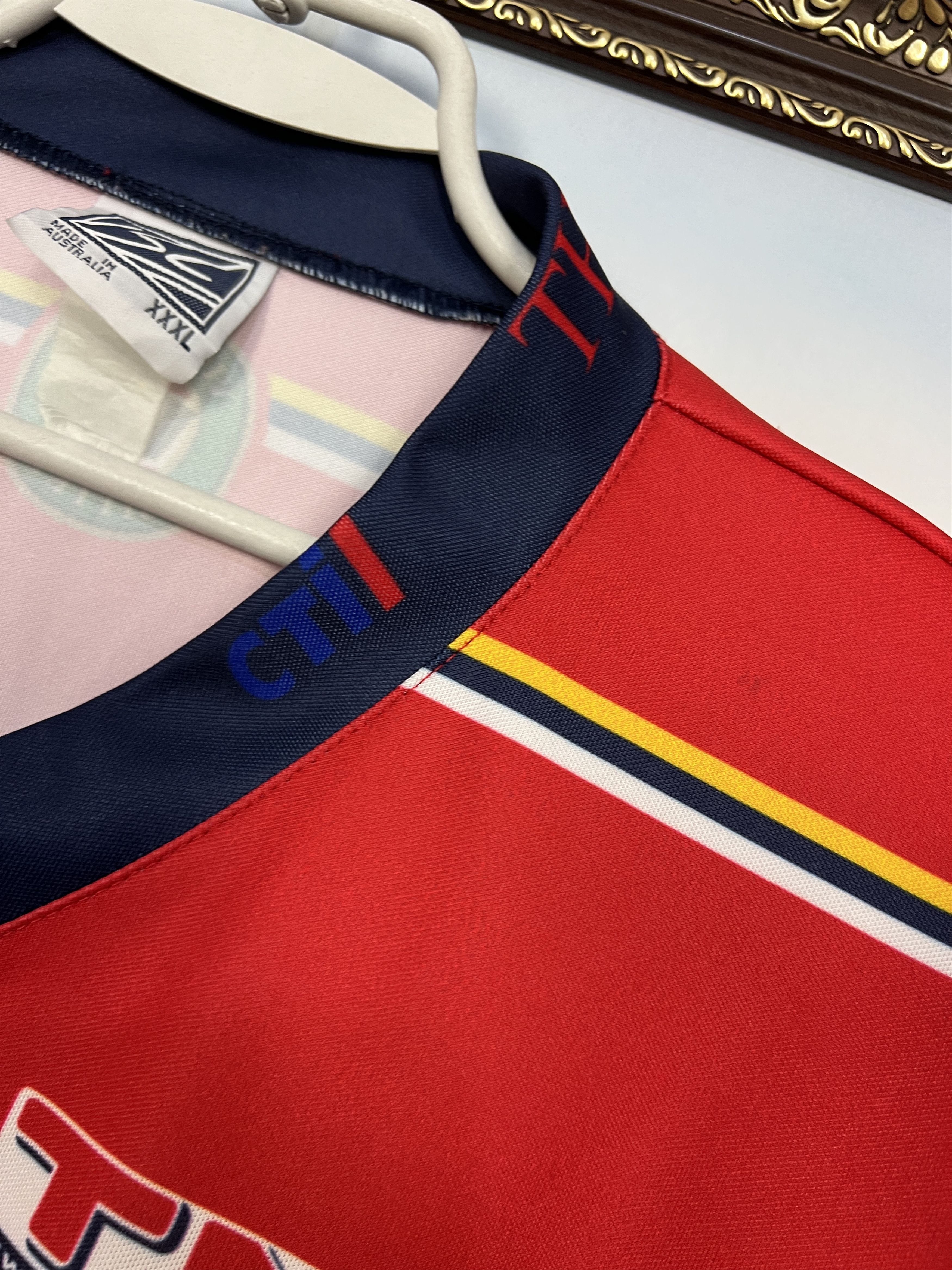 Vintage Vintage 2000's London Broncos ISC Rugby Union Jersey Mens Size US XXL / EU 58 / 5 - 7 Thumbnail