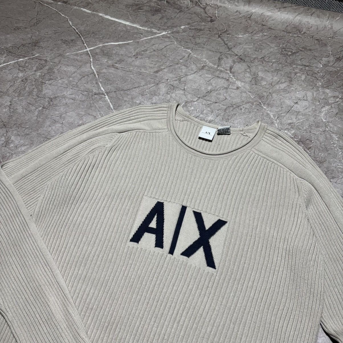 Armani Exchange Armani Ribbed Big Logo Sweater Giorgio Armani Size US L / EU 52-54 / 3 - 2 Thumbnail