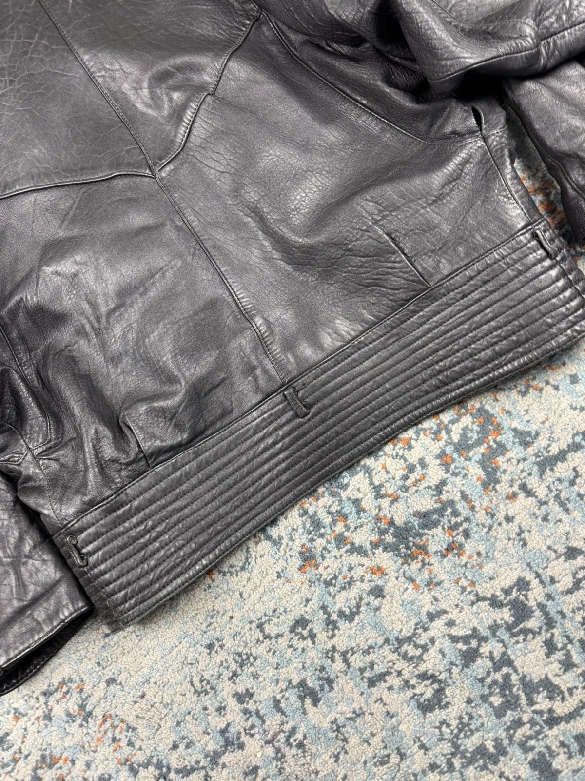 Japanese Brand × Vintage Vintage 90s crazy real leather avant garde design jacket Size M / US 6-8 / IT 42-44 - 12 Thumbnail