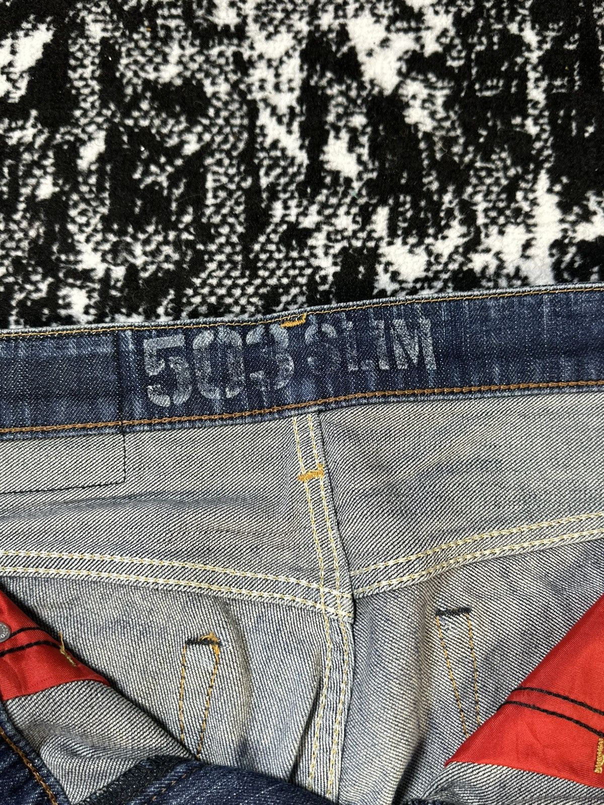 Undercover 2000s Flare Edwin 503 Blue Trip Mud Washed Denim Size US 30 / EU 46 - 8 Thumbnail