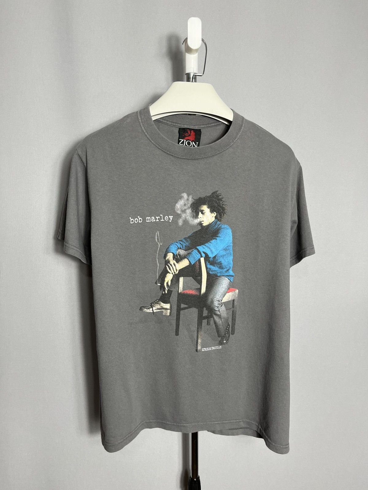 Zion Rootswear Bob Marley Tee T Shirt Vintage 2001 cotton grey band Size US M / EU 48-50 / 2 - 1 Thumbnail