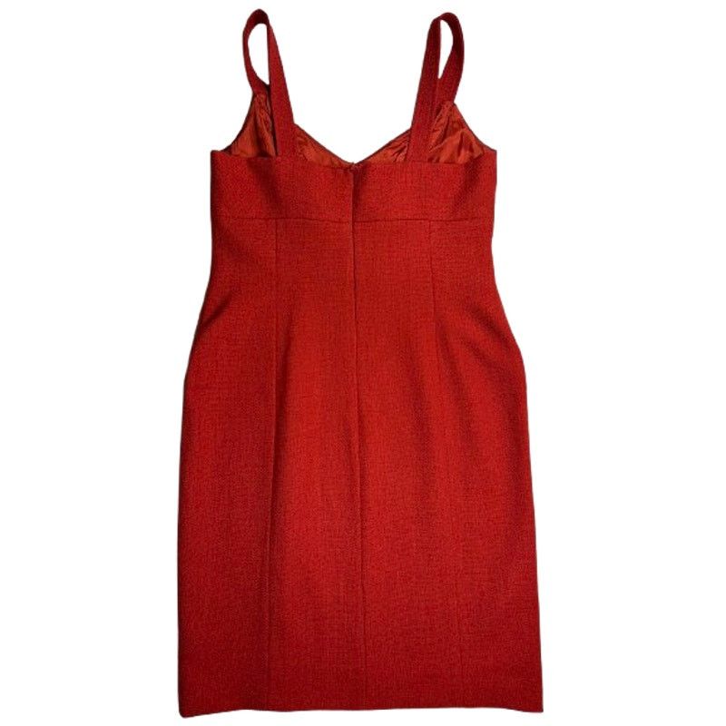 Meister David Meister Red Sleeveless Dress Size 6 Knee Length Size M / US 6-8 / IT 42-44 - 6 Thumbnail