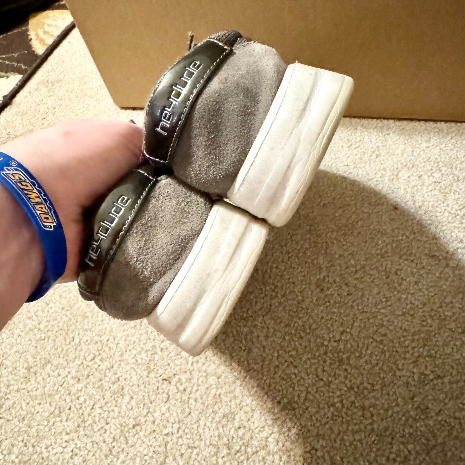 Other Hey Dude Women Size 9 Kenina Sparkling Grey Laced Slip On Size US 9 / IT 39 - 6 Thumbnail