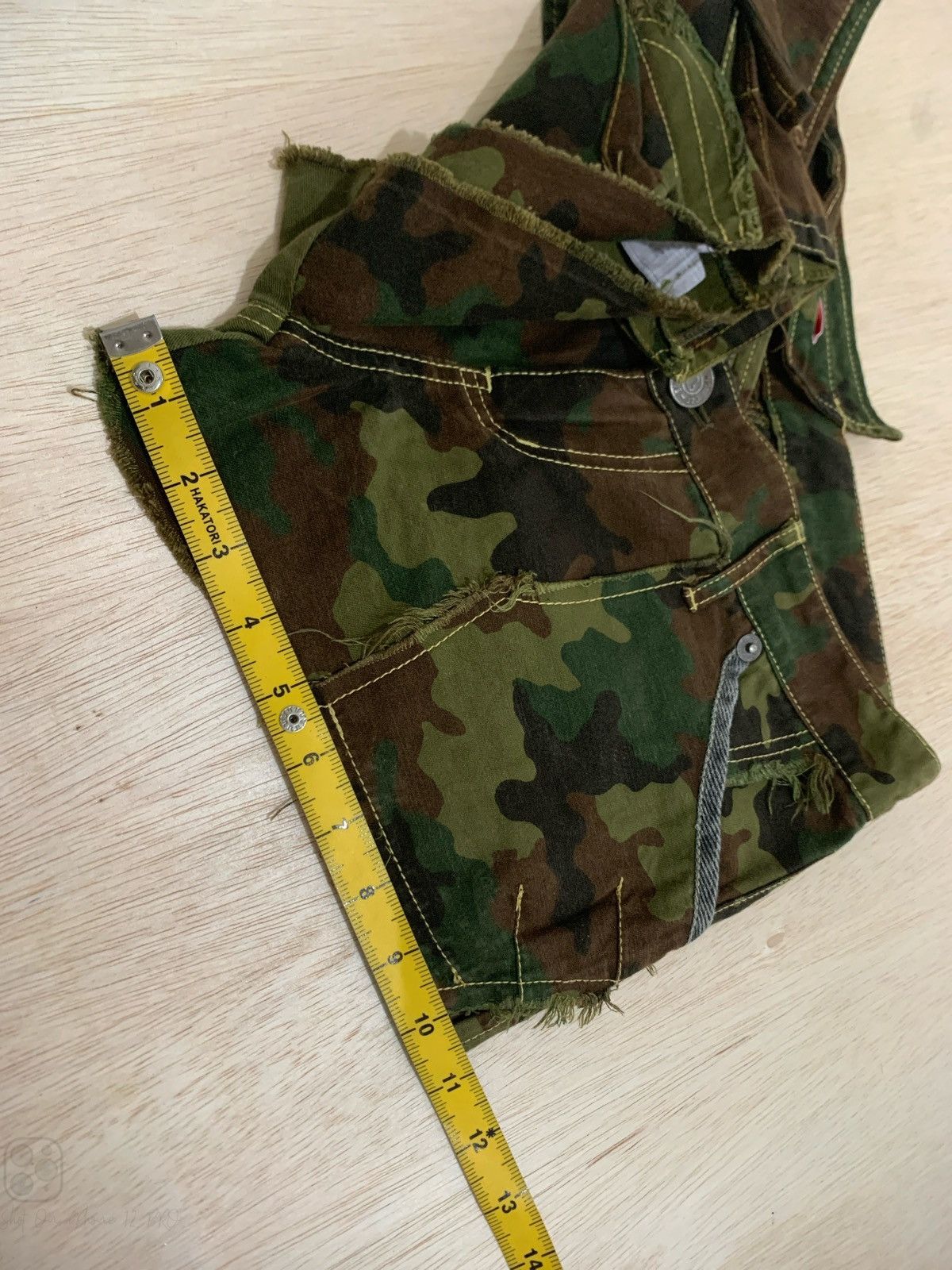 20471120 × Hysteric Glamour × Japanese Brand Y2k Jungle Cat Camo Ifsixwsnine Punk style Women's Size 30" / US 8 / IT 44 - 11 Thumbnail