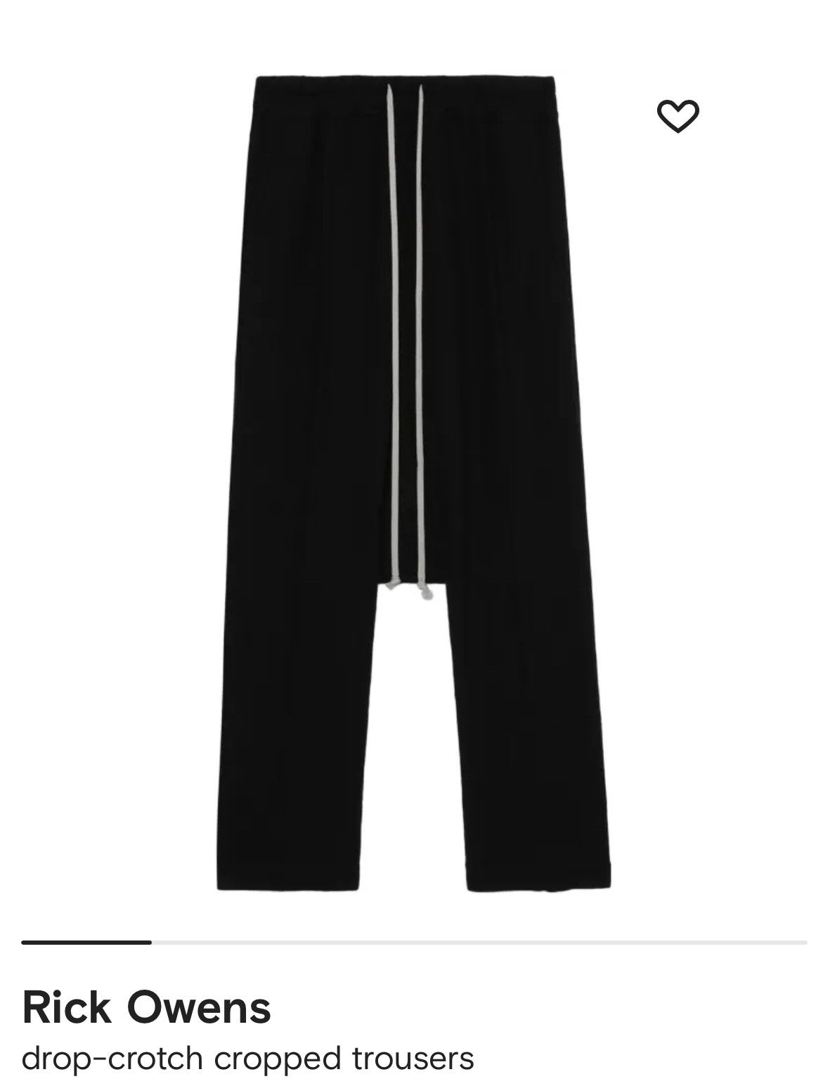 Rick Owens Rick Owens Drawstring Drop-Crotch Cropped Trousers Size 26" / US 2 / IT 38 - 5 Thumbnail