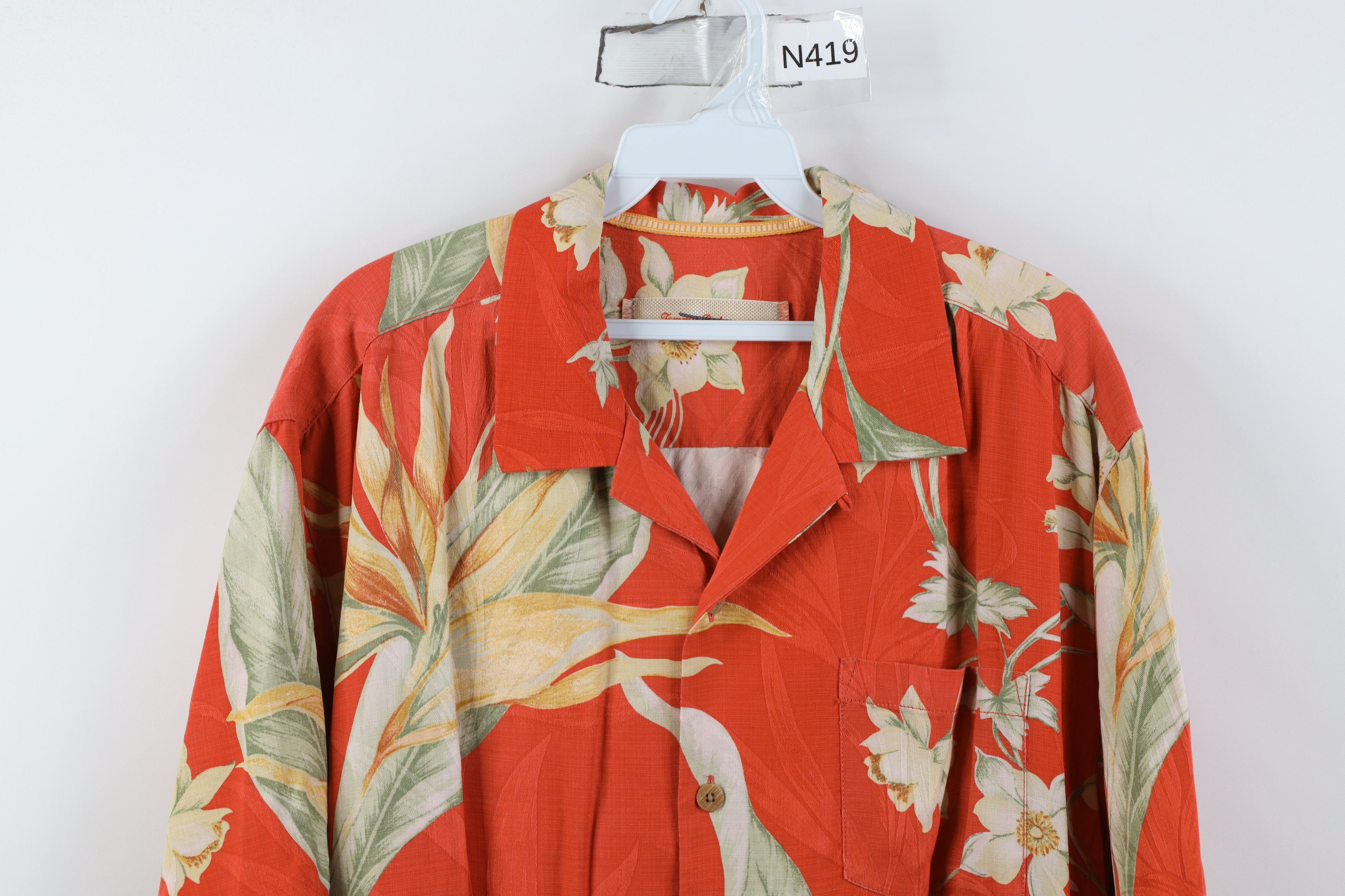 Tommy Bahama Vintage Y2K Tommy Bahama Looped Collar Button Shirt Luau Size US L / EU 52-54 / 3 - 2 Thumbnail