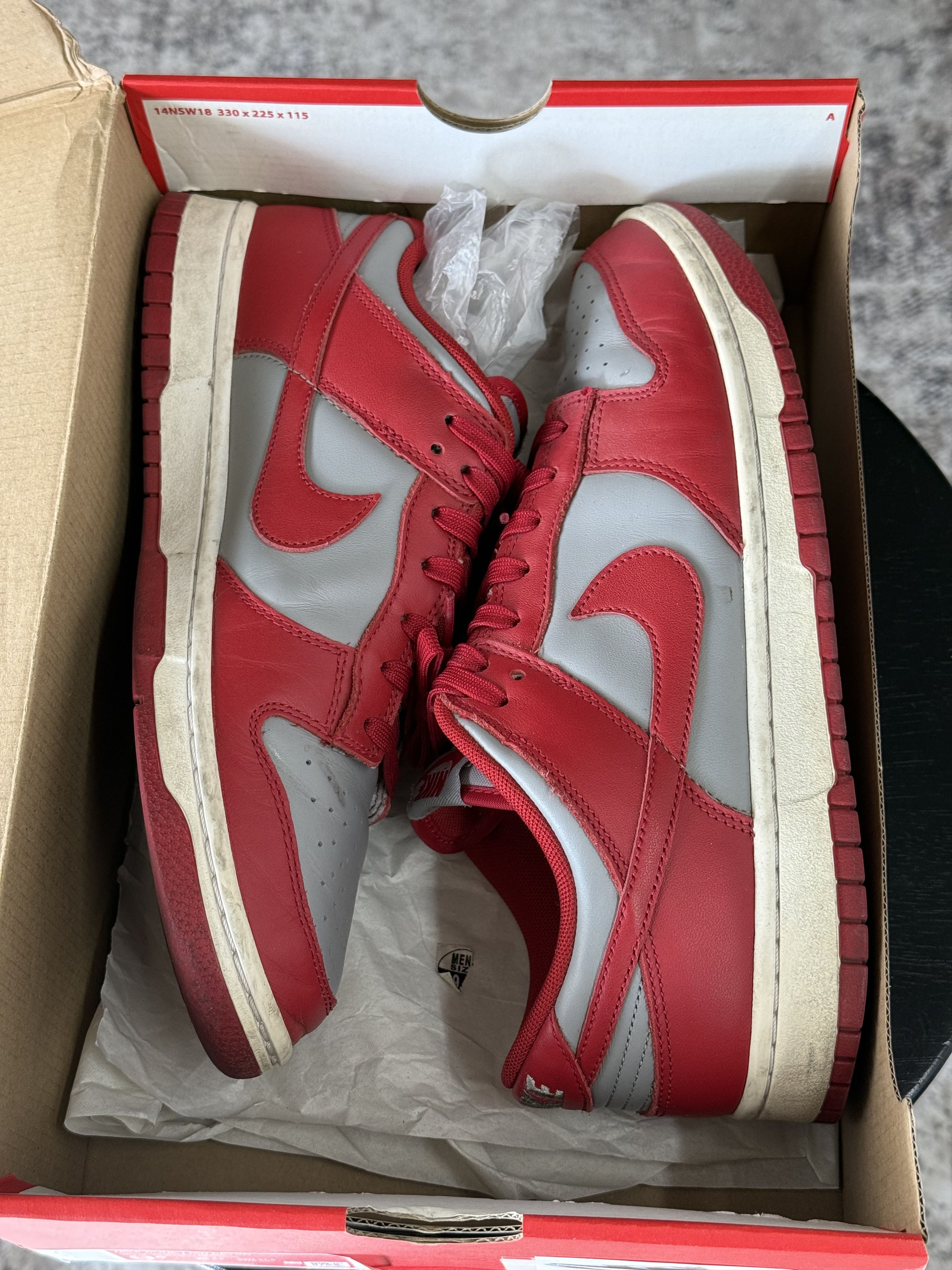 Nike *USED* Nike Dunk Low UNLV SP University Red US 9.5 Size US 9.5 / EU 42-43 - 1 Thumbnail