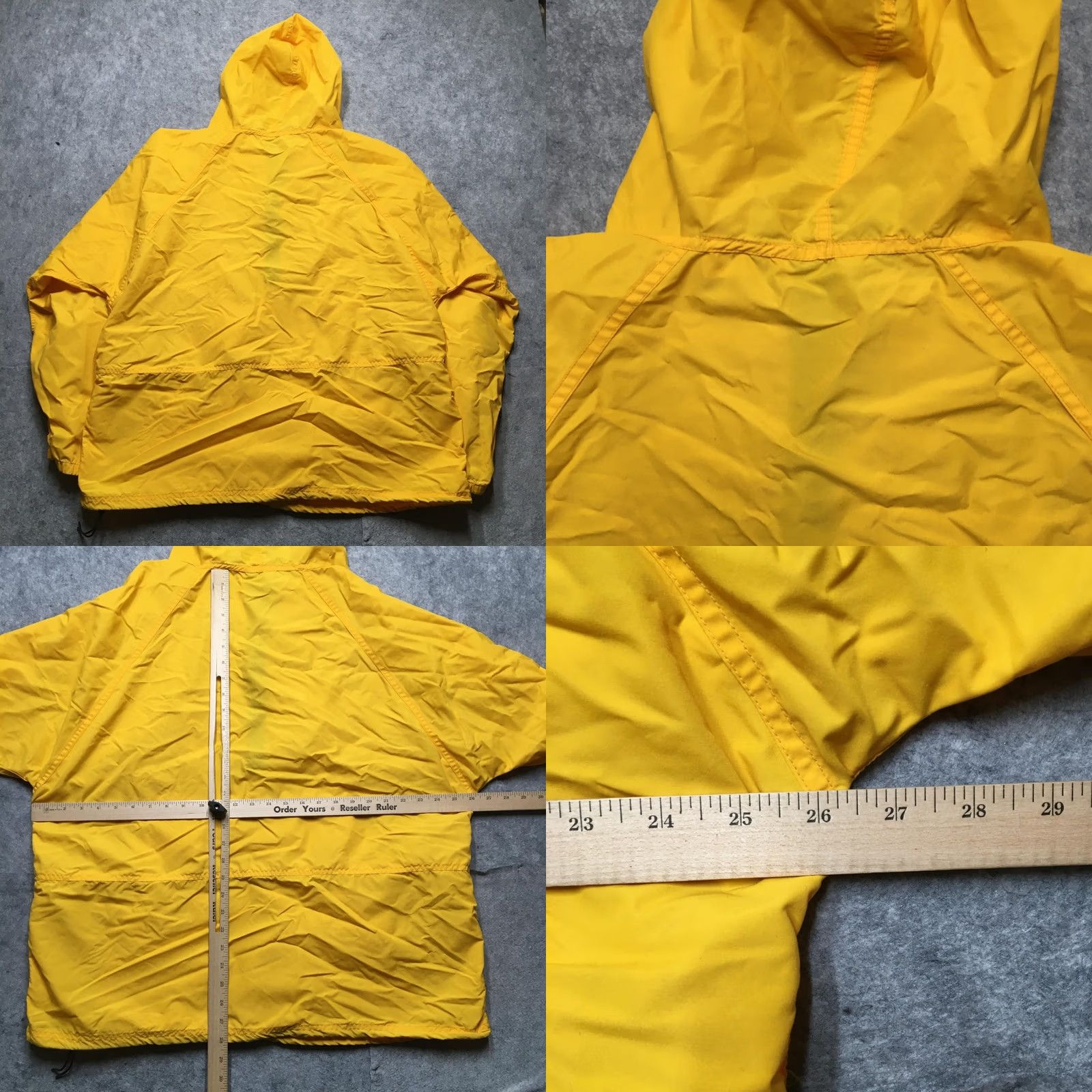 Vintage VINTAGE L.L.Bean Jacket Mens 56 Regular Yellow Nylon Hooded Anorak Pullover 80s USA Mens Size US XL / EU 56 / 4 - 8 Thumbnail