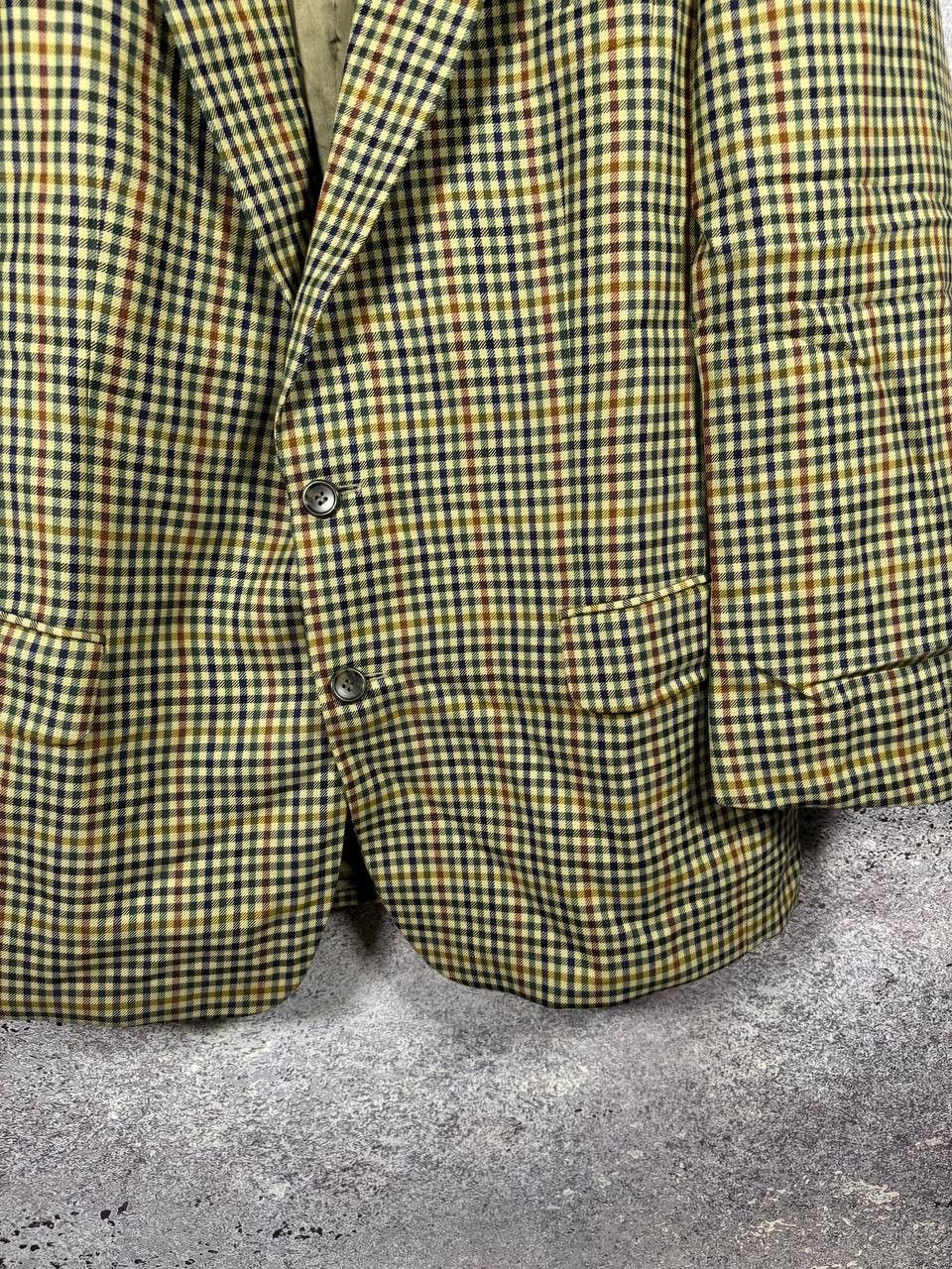 Burberry × Vintage Burberry's Vintage Plaid Check Blazer Oldmoney Men's Large Size 44R - 5 Thumbnail