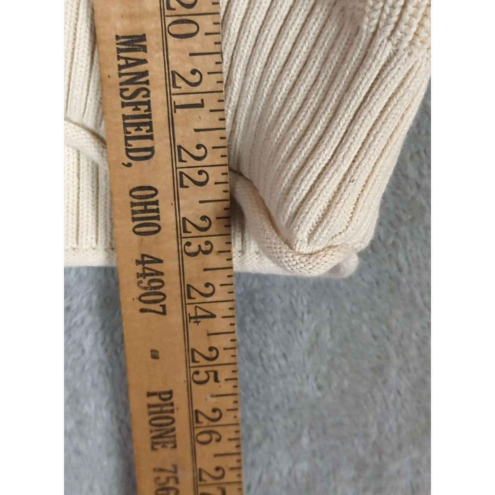 J.Crew J. CREW Sweater Womens L Ivory Ribbed Knit Cotton Button Collar Light Academia Pullover Long Sleeve Bre breathable Regular Fit Vintage: No Size L / US 10 / IT 46 - 7 Thumbnail