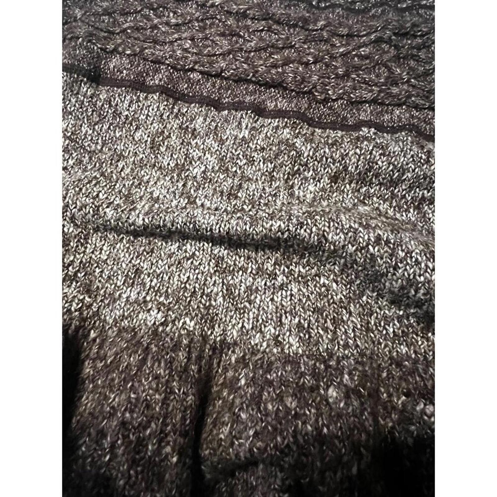 Prana Prana Skirt XS Heathered Brown Knit A-Line Ruffled Hem Boho Size 26" / US 2 / IT 38 - 7 Thumbnail
