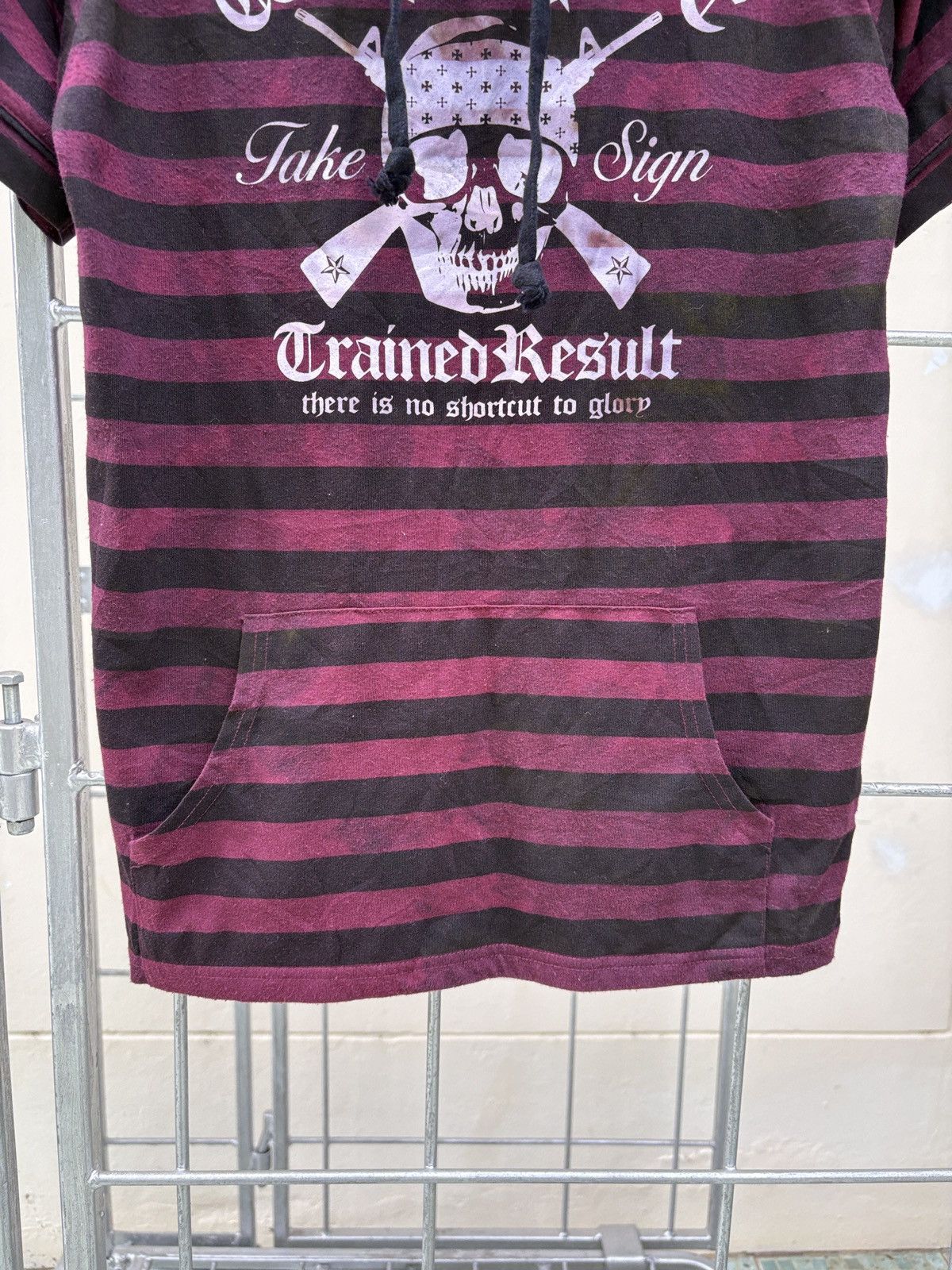 Japanese Brand Wild Life Y2K Punk strip hoodie tee Size M / US 6-8 / IT 42-44 - 5 Thumbnail