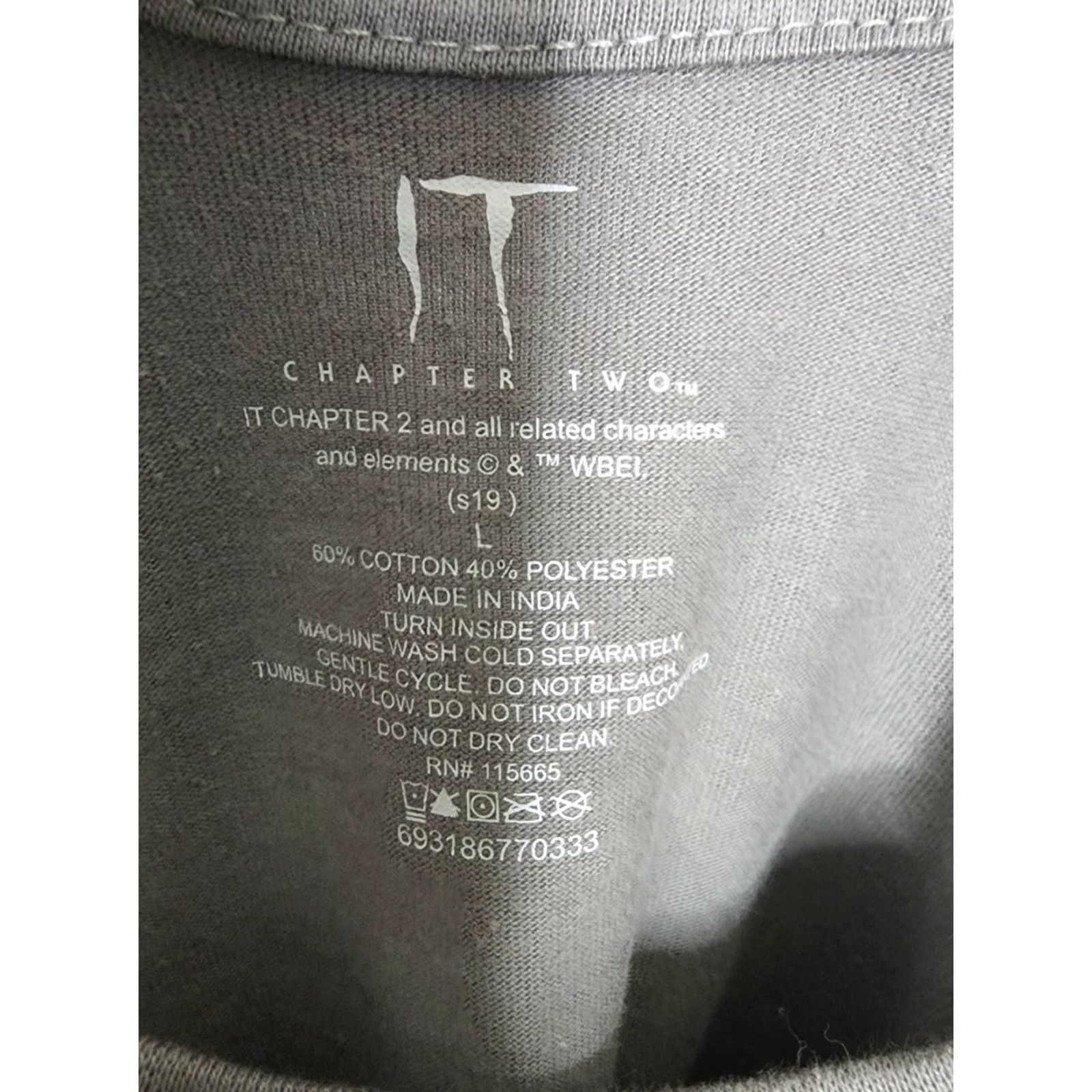 Vintage Mens L IT Chapter Two Grey Long Sleeve T Shirt Size US L / EU 52-54 / 3 - 3 Thumbnail