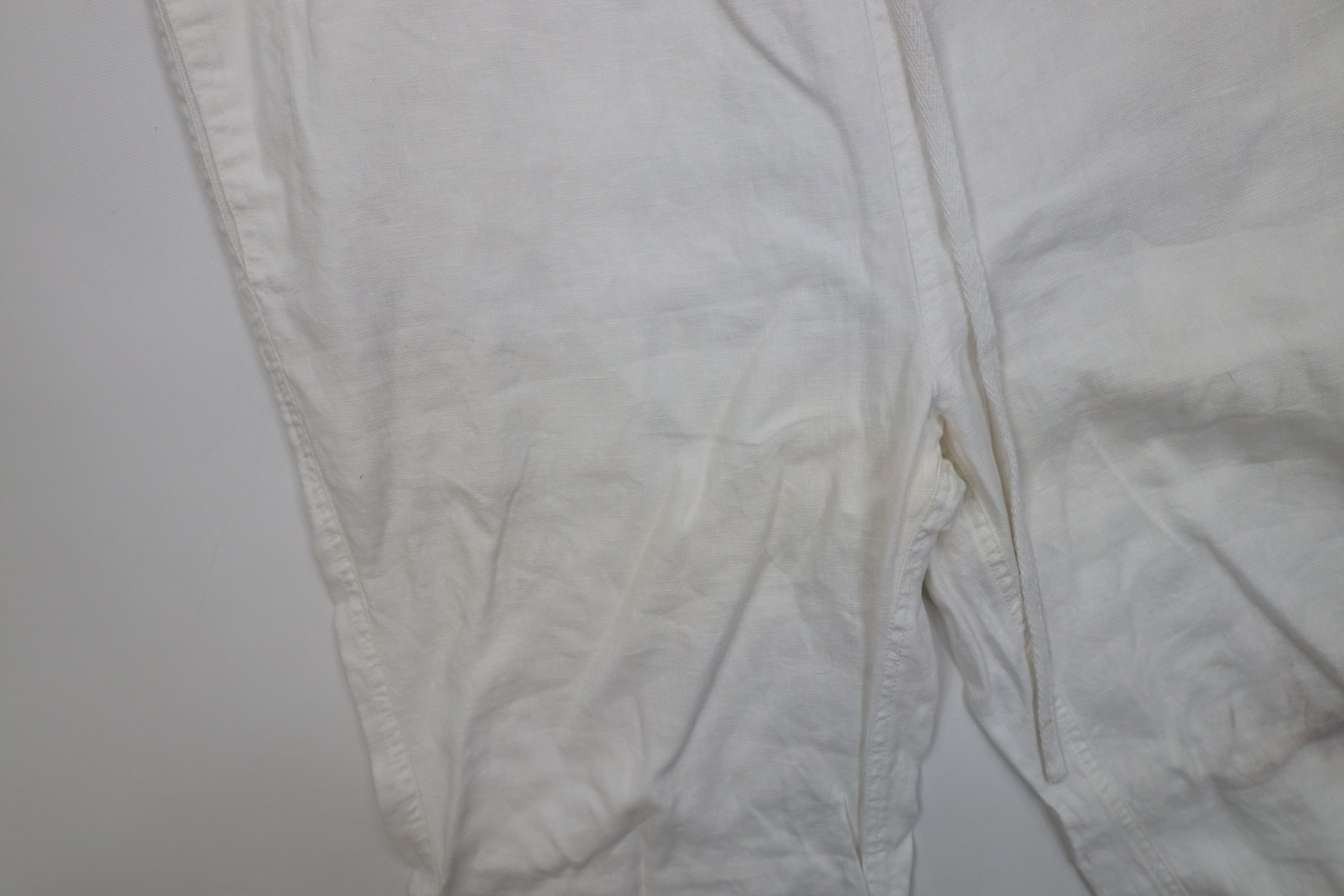 Vintage Vintage 90s Streetwear Sheer Linen Wide Leg Harem Pants Size US 34 / EU 50 - 7 Thumbnail