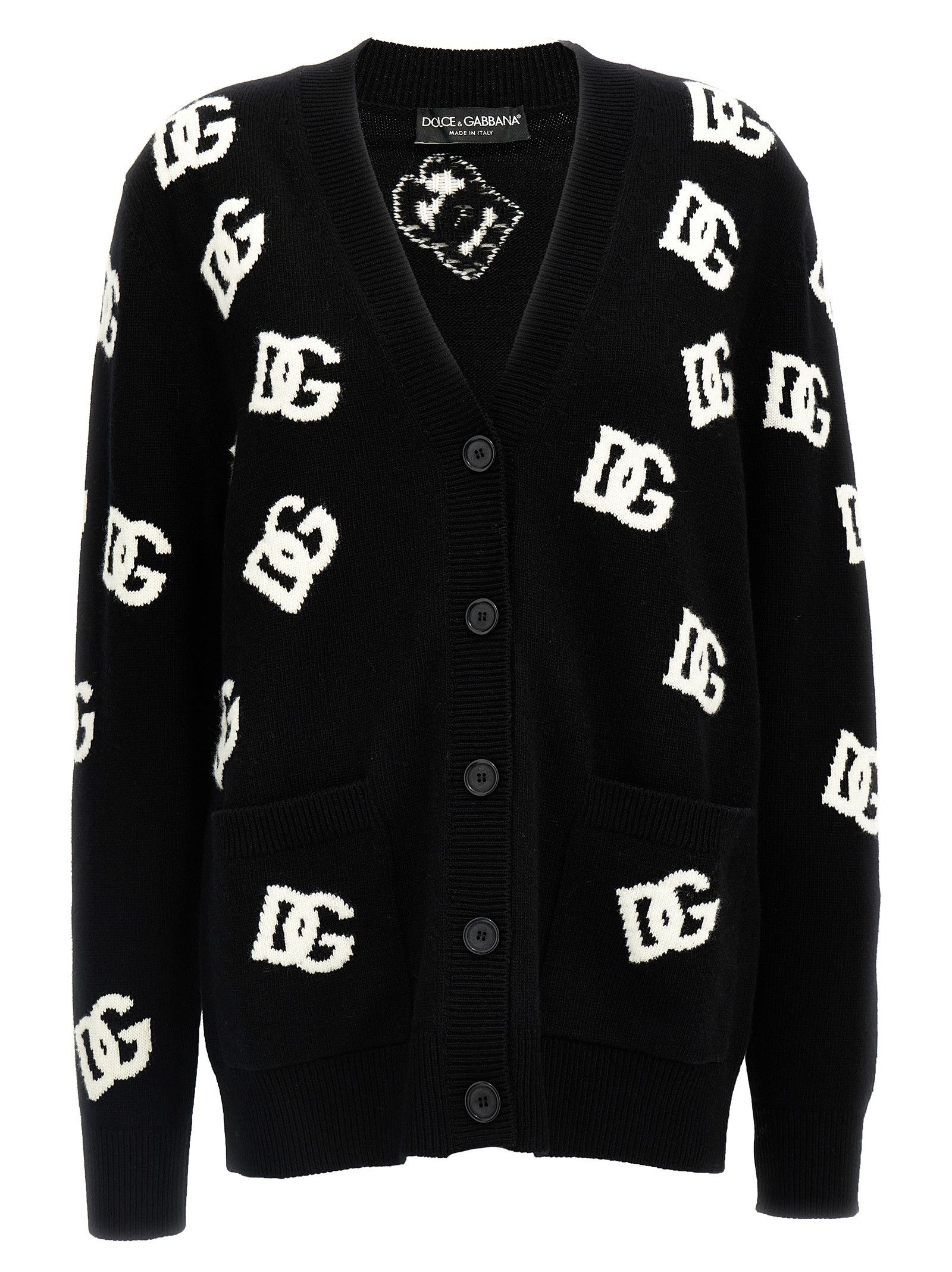 Dolce & Gabbana Jacquard logo cardigan Size XS / US 0-2 / IT 36-38 - 1 Thumbnail