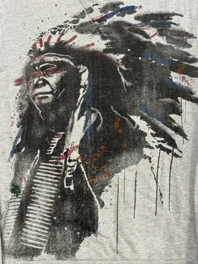 Polo Ralph Lauren 2010s Ralph Lauren Grey Iroquois Portrait Sweater Size US S / EU 44-46 / 1 - 7 Thumbnail