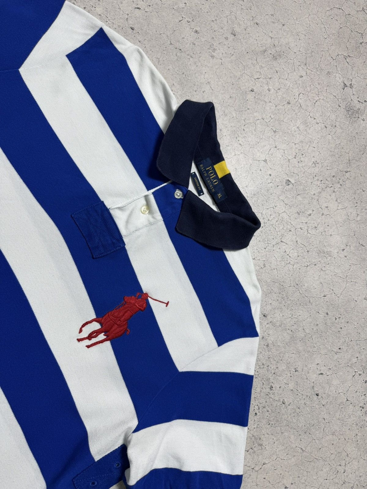 Polo Ralph Lauren Polo Ralph Lauren USA Striped Big Pony Shirt PRL Size XL Size US XL / EU 56 / 4 - 5 Thumbnail