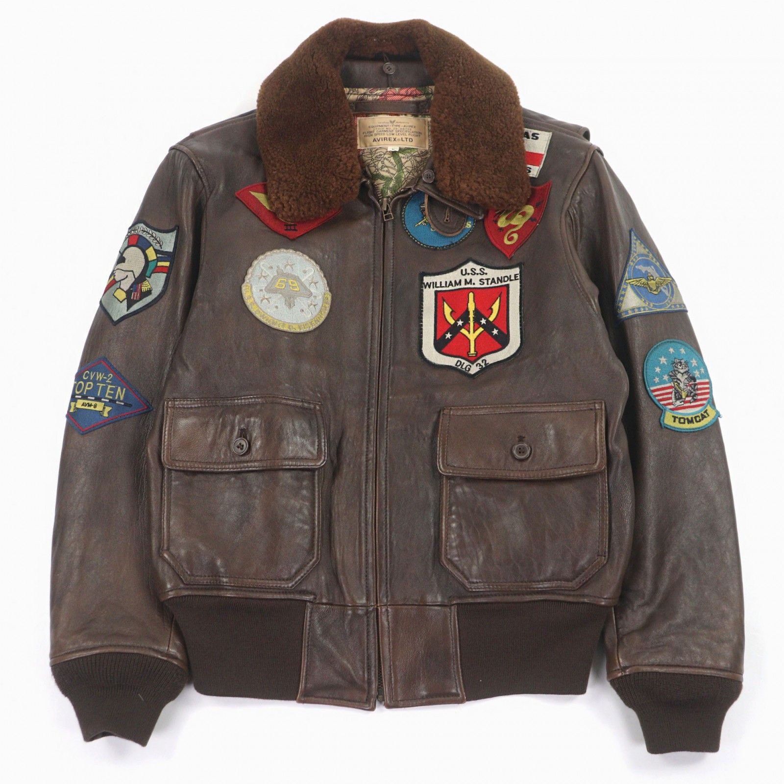 Avirex Avirex AVIREX G-1 Flight Jacket Lamb Leather Jacket Leather Outerwear 6181013 DUTY FREE for USA Size ONE SIZE - 1 Thumbnail