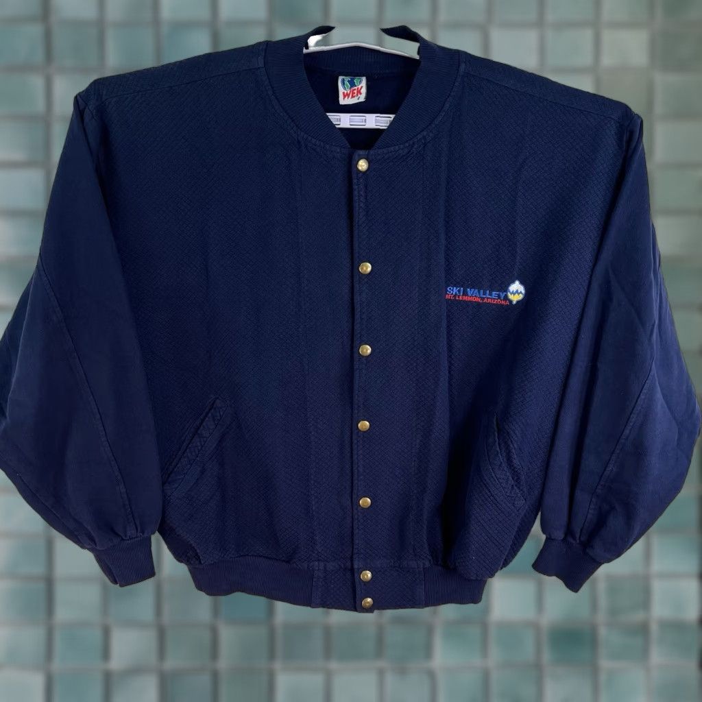 Vintage VINTAGE WEK Men’s Sweater Cardigan 2XL Long Sleeve Knit Geometric Pattern Blue Ski Vintage Size US XXL / EU 58 / 5 - 1 Thumbnail
