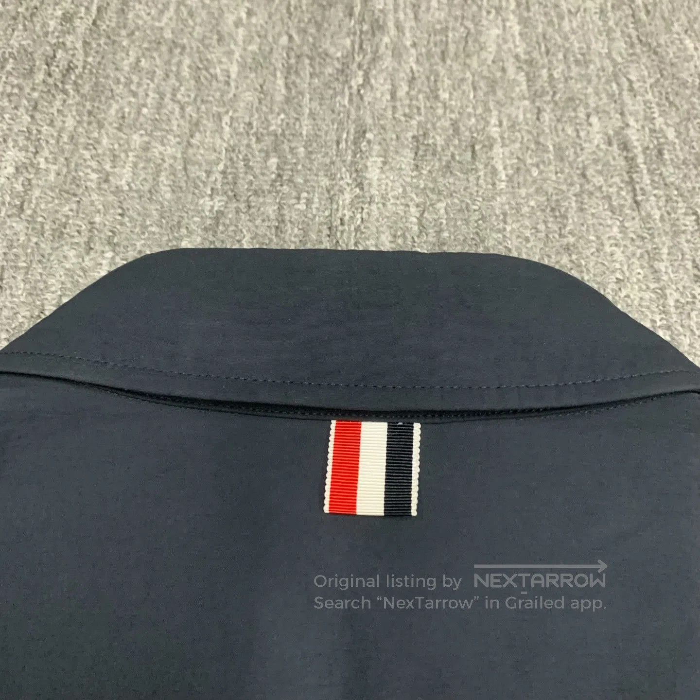 Thom Browne thom browne navy nylon long sleeve shirt. Size US M / EU 48-50 / 2 - 5 Thumbnail